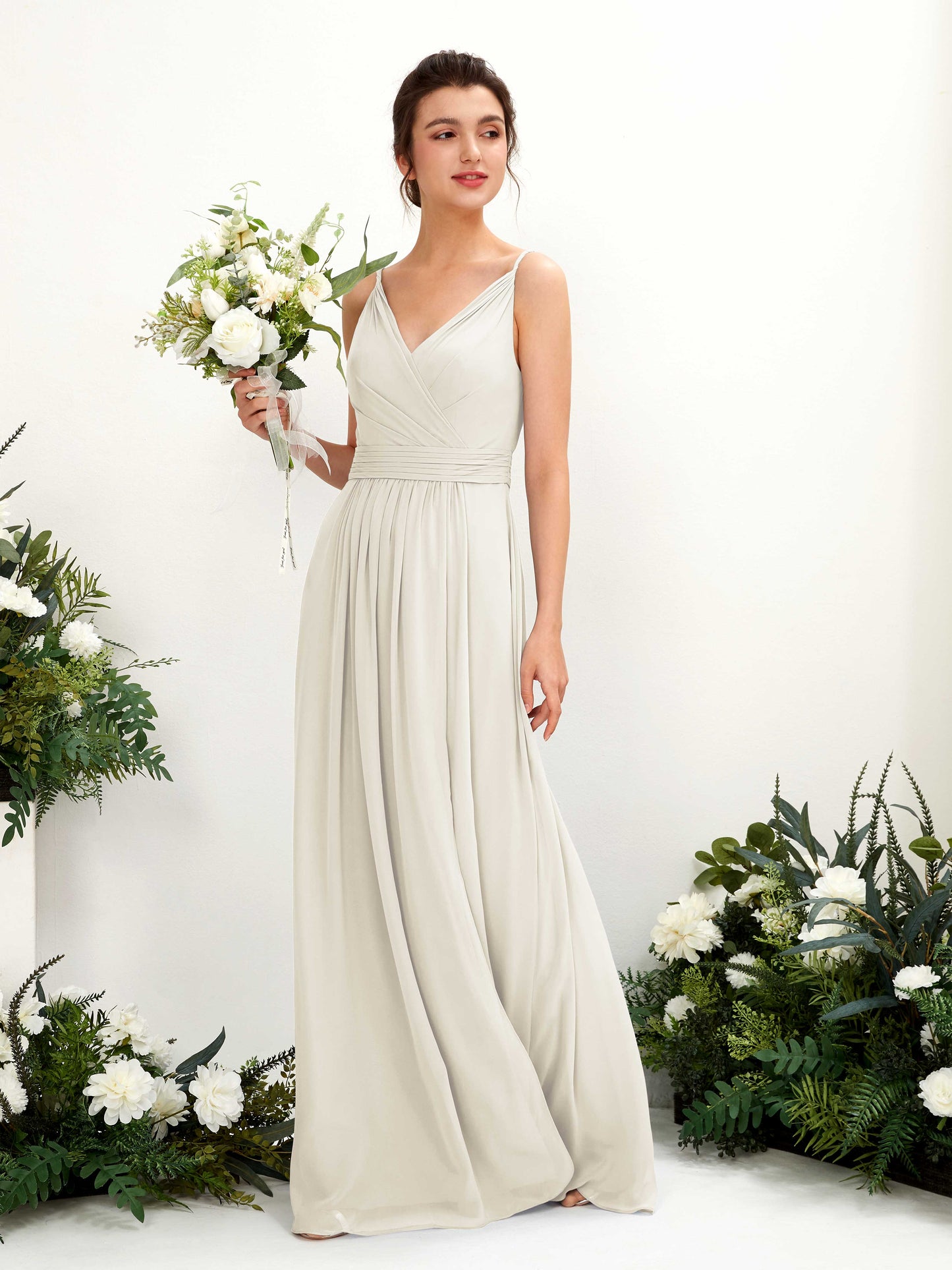 Dira Ivory Sleeveless Maxi Dress