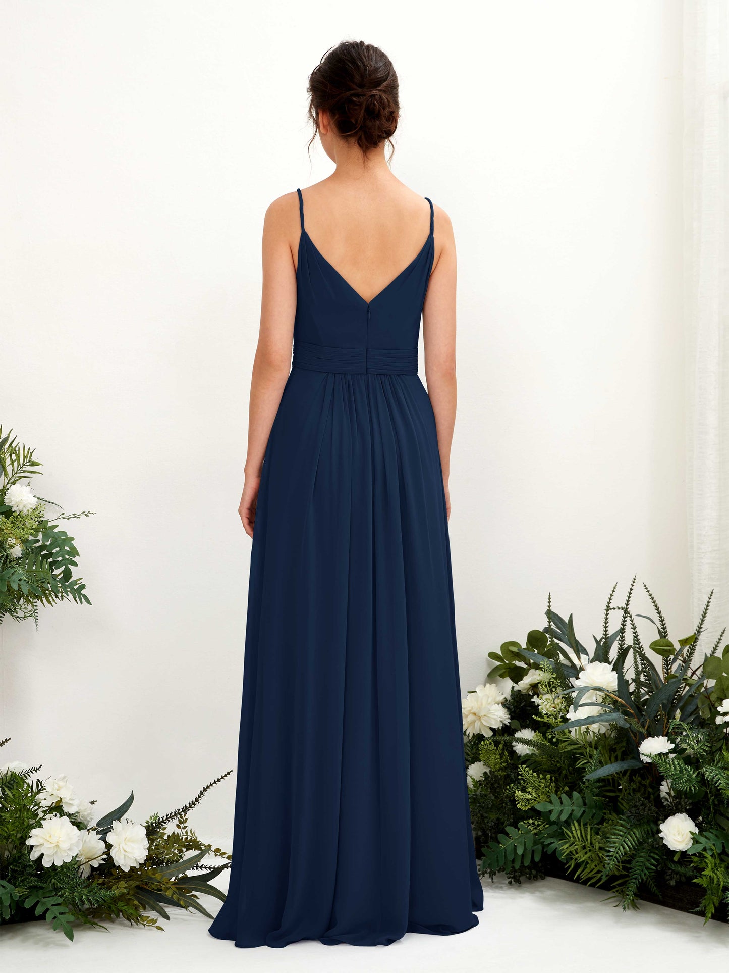 Dira Navy Sleeveless Maxi Dress