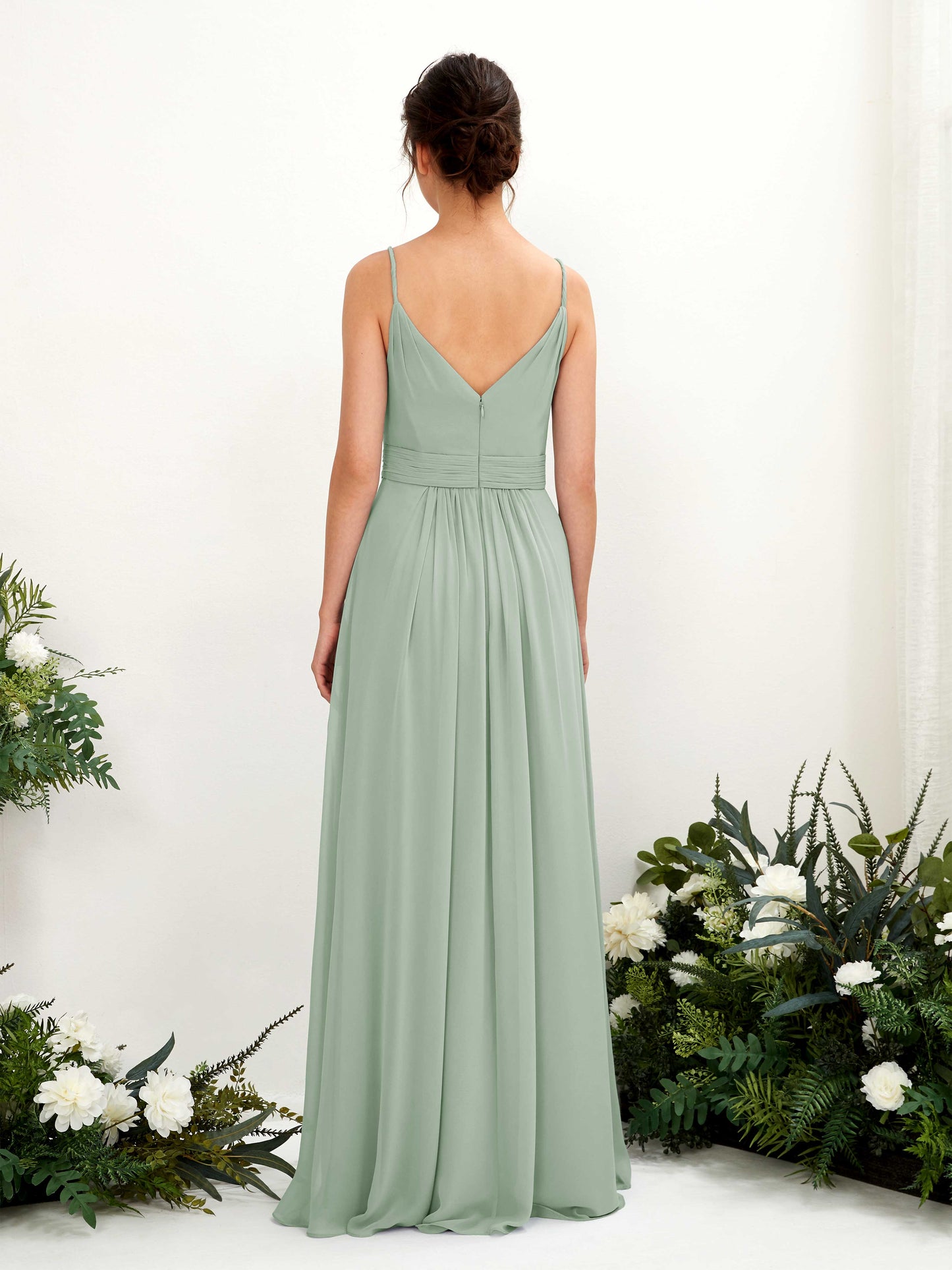 Dira Sage Green Sleeveless Maxi Dress