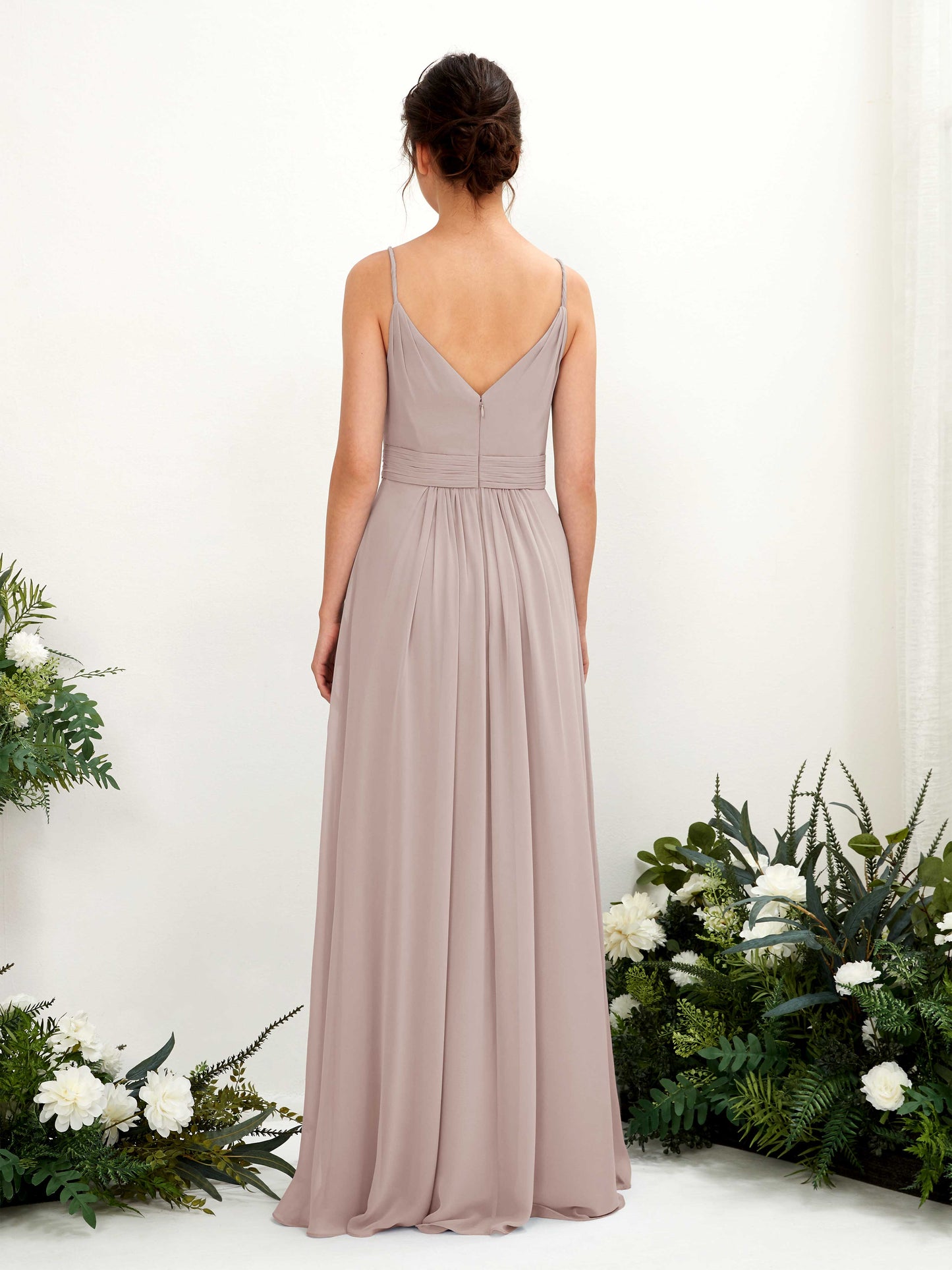 Dira Taupe Sleeveless Maxi Dress