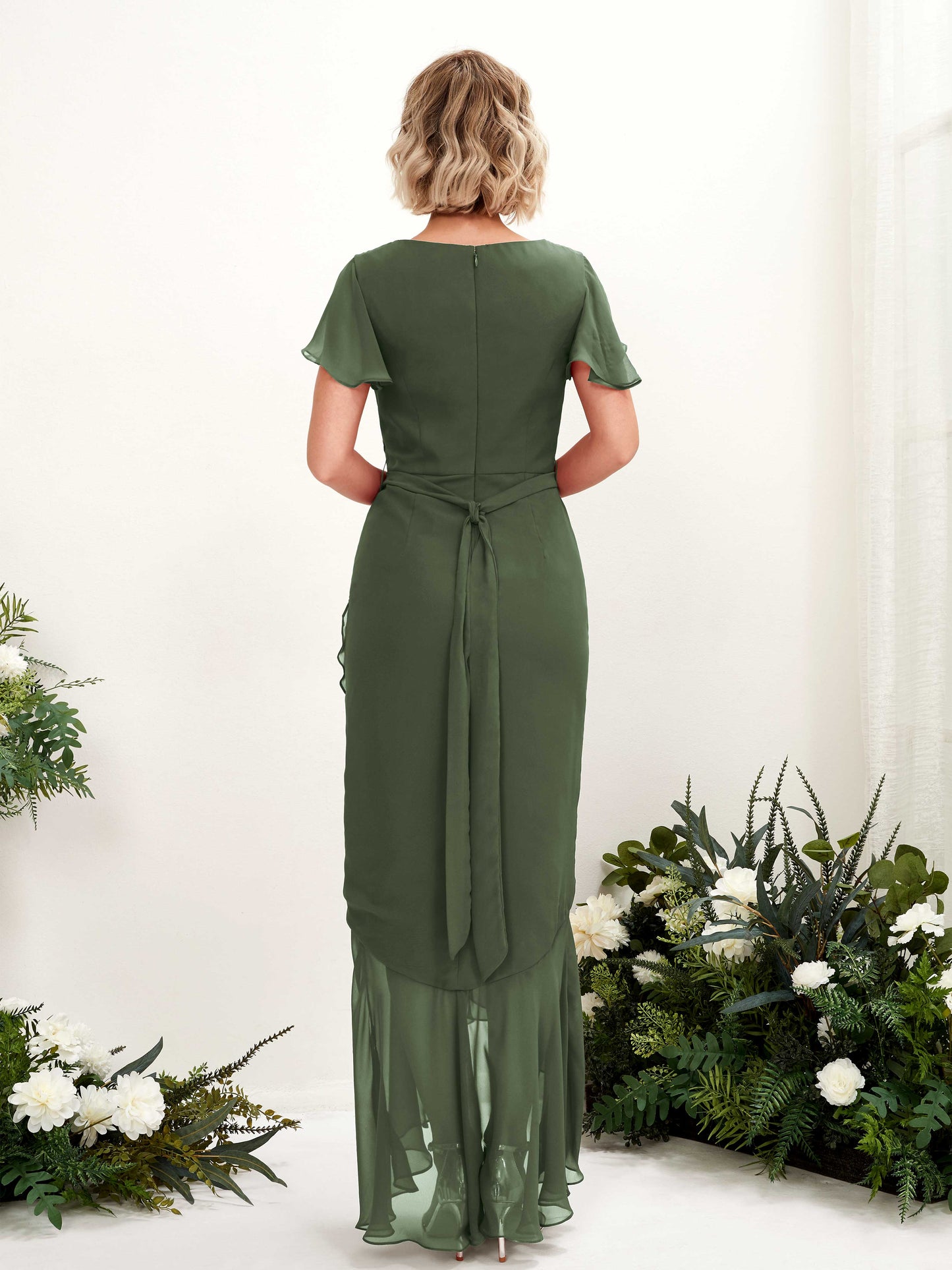 Eartha Martini Olive Maxi Dress