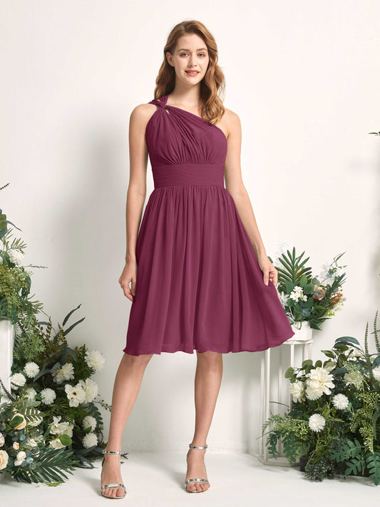 Echo Chianti One Shoulder Midi Dress