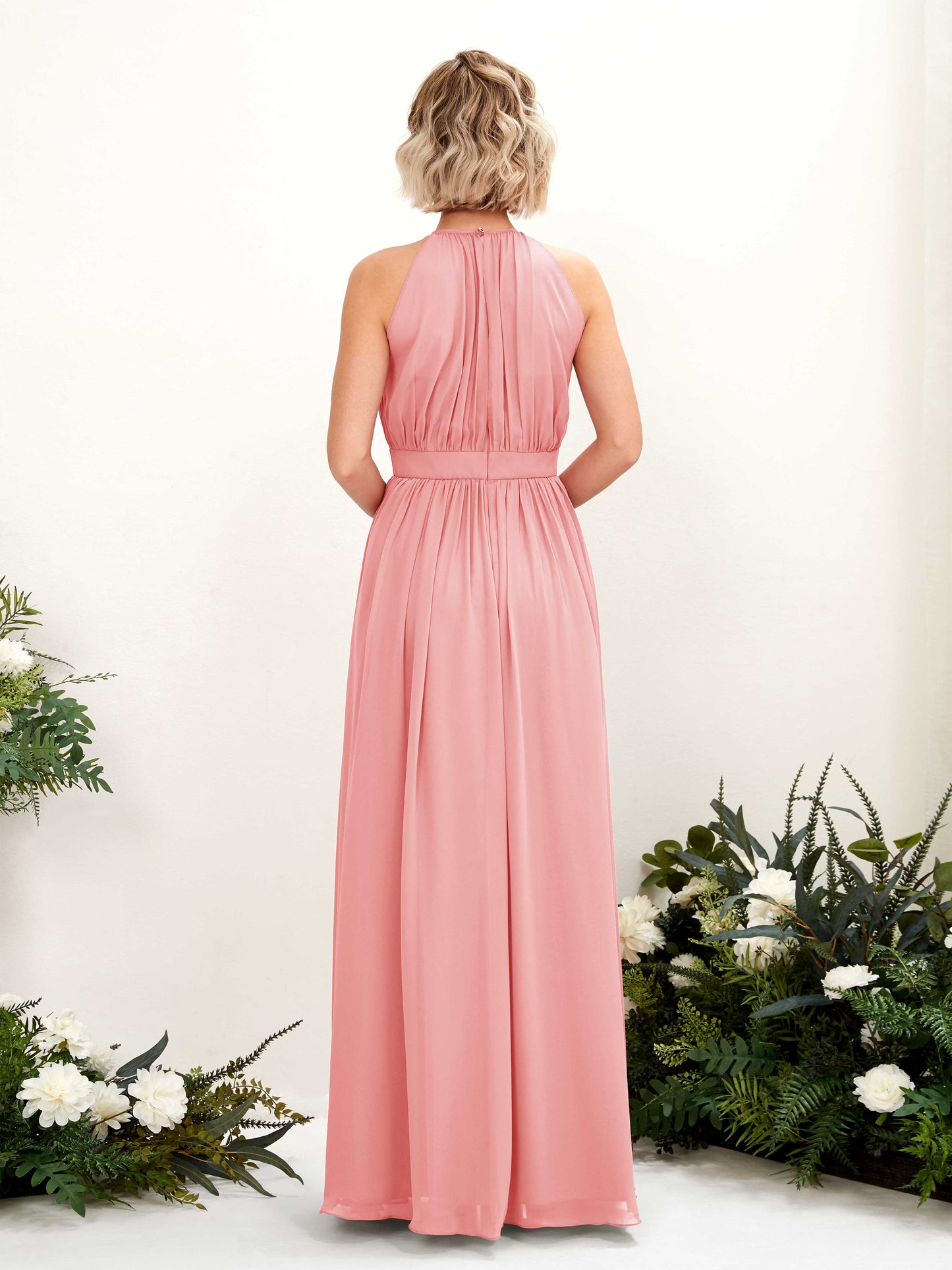 Eden Ballet Pink Halter Maxi Dress