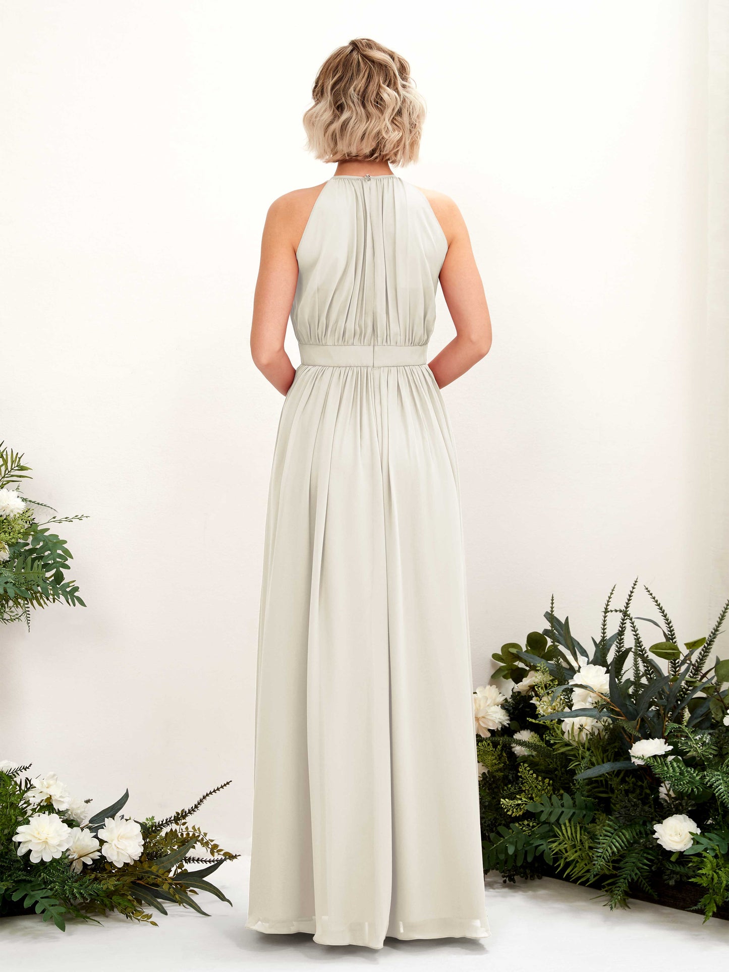 Eden Ivory Halter Maxi Dress