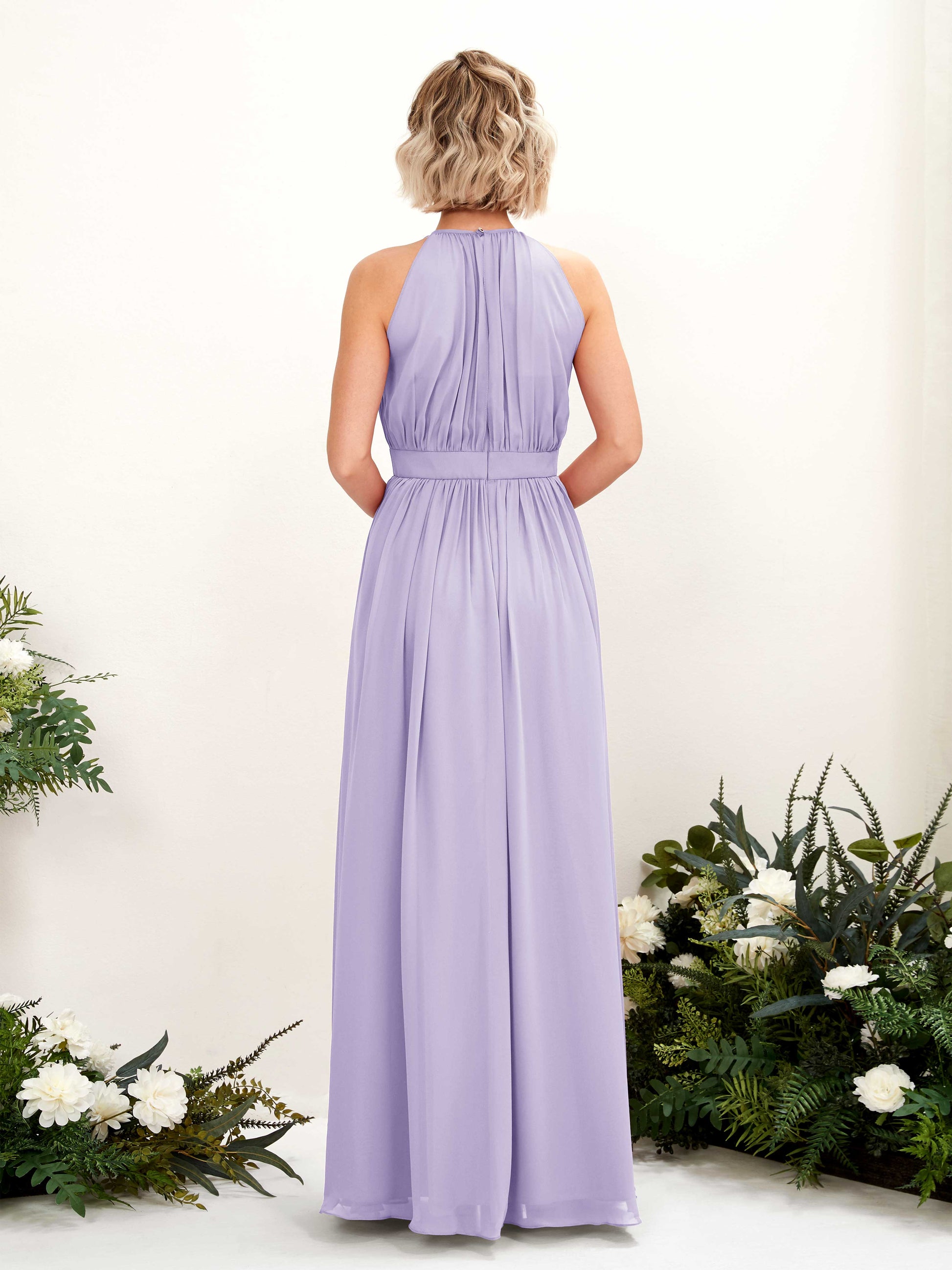 Eden Lilac Halter Maxi Dress