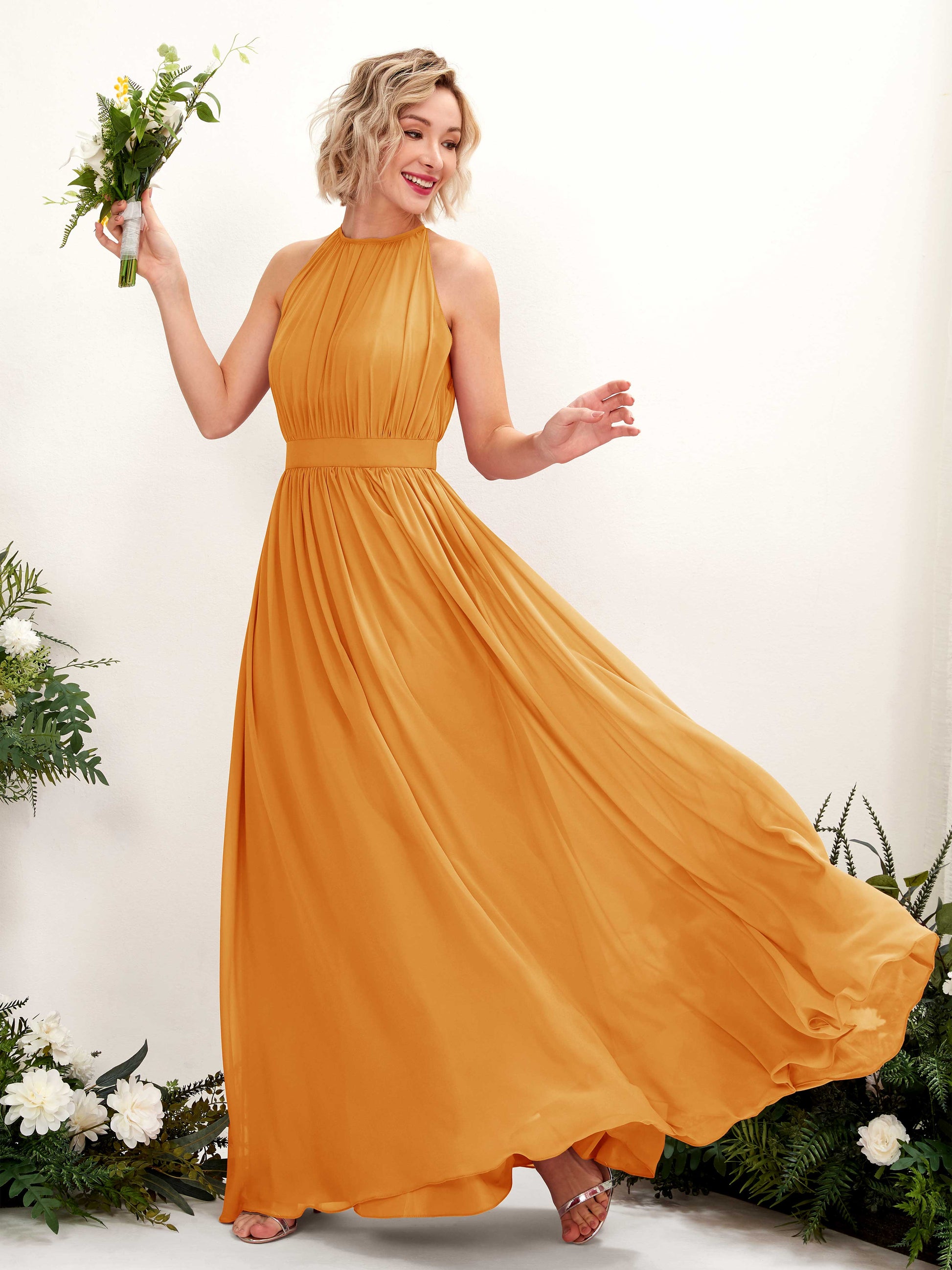 Eden Mango Halter Maxi Dress