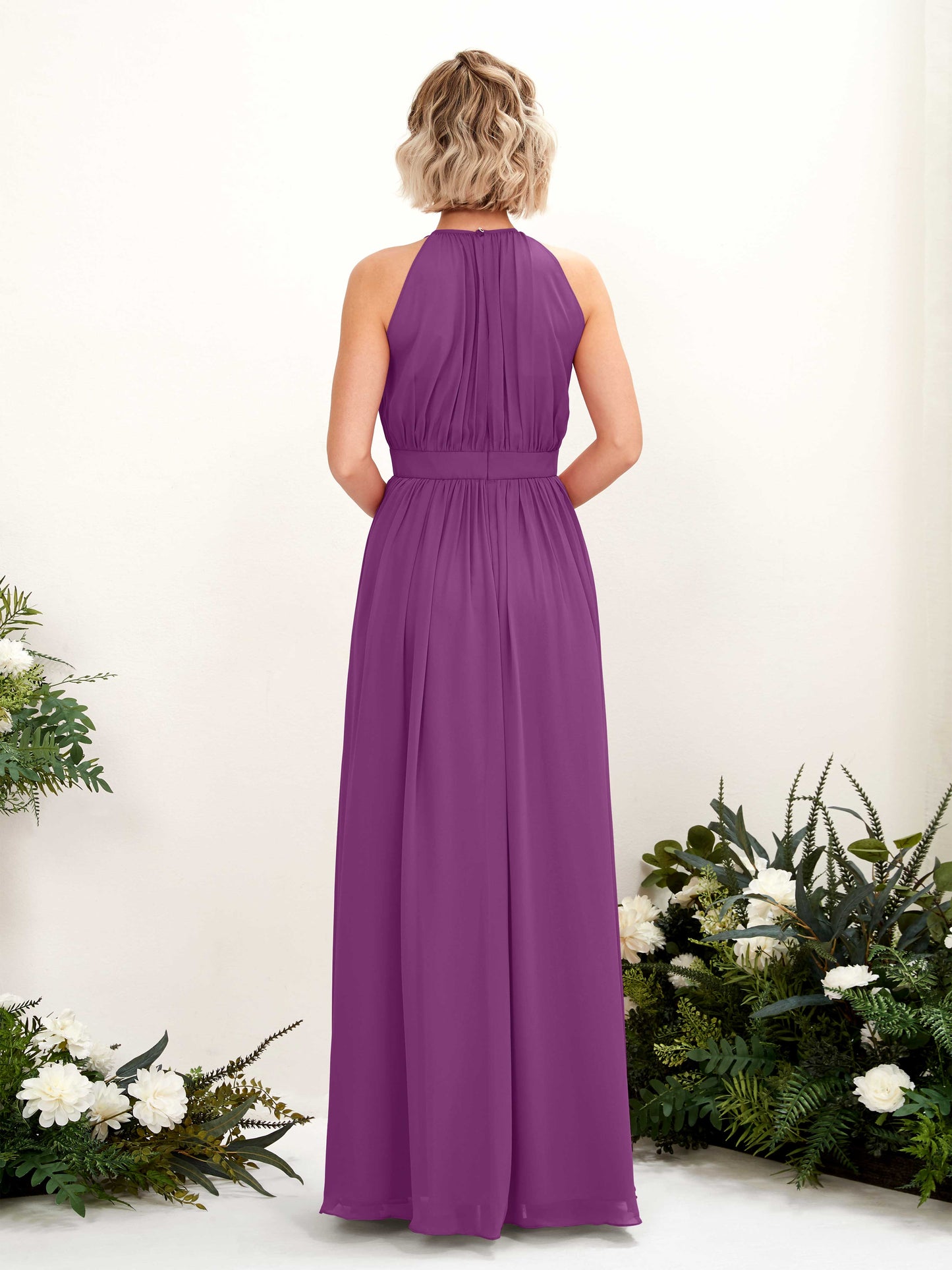 Eden Purple Halter Maxi Dress