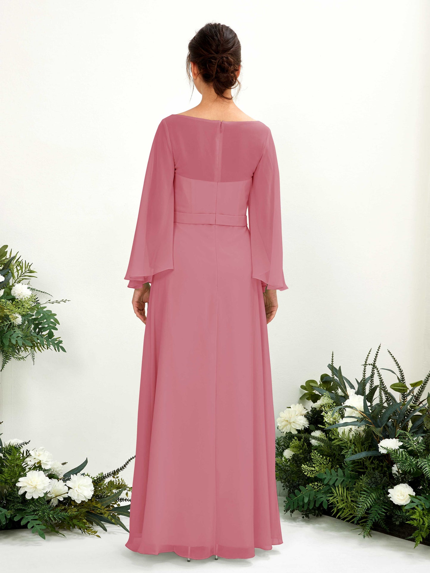 Elie Desert Rose Long Sleeve Maxi Dress