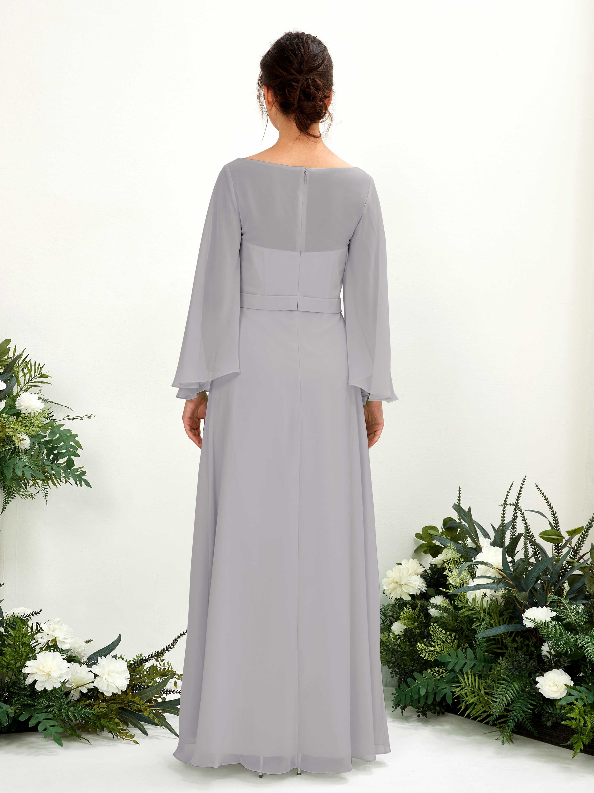 Elie Dove Long Sleeve Maxi Dress