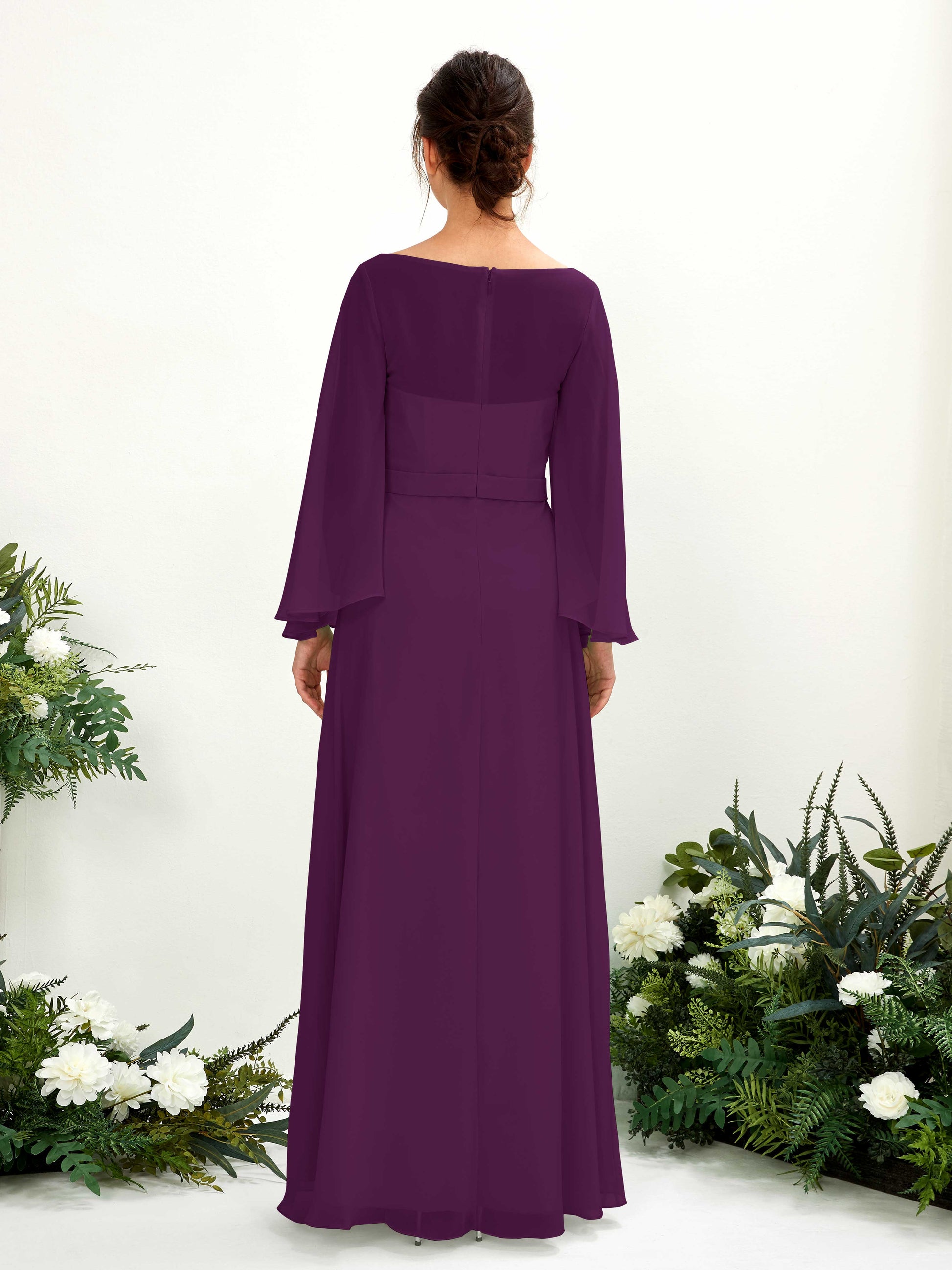 Elie Grape Long Sleeve Maxi Dress