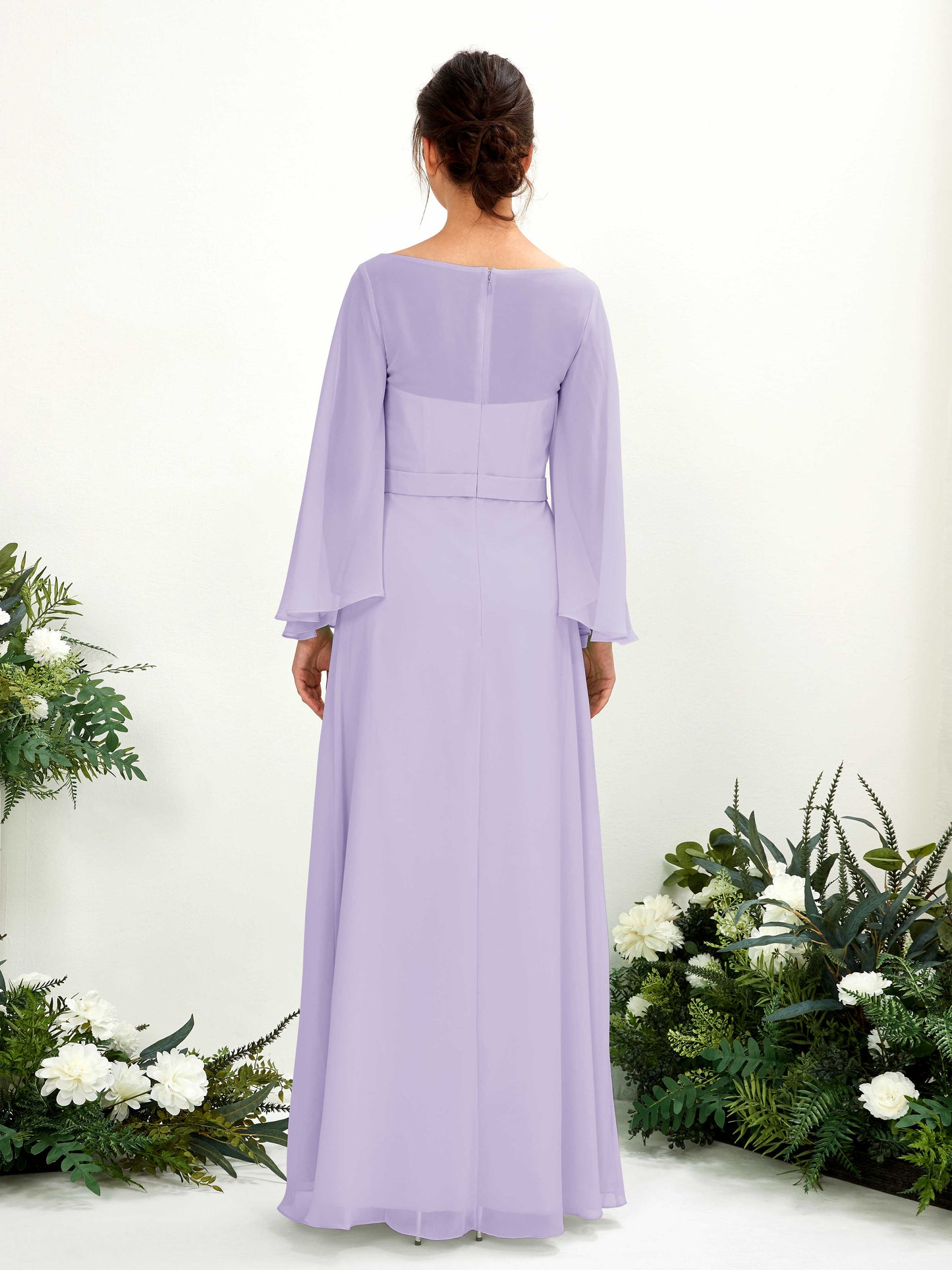 Elie Lilac Long Sleeve Maxi Dress