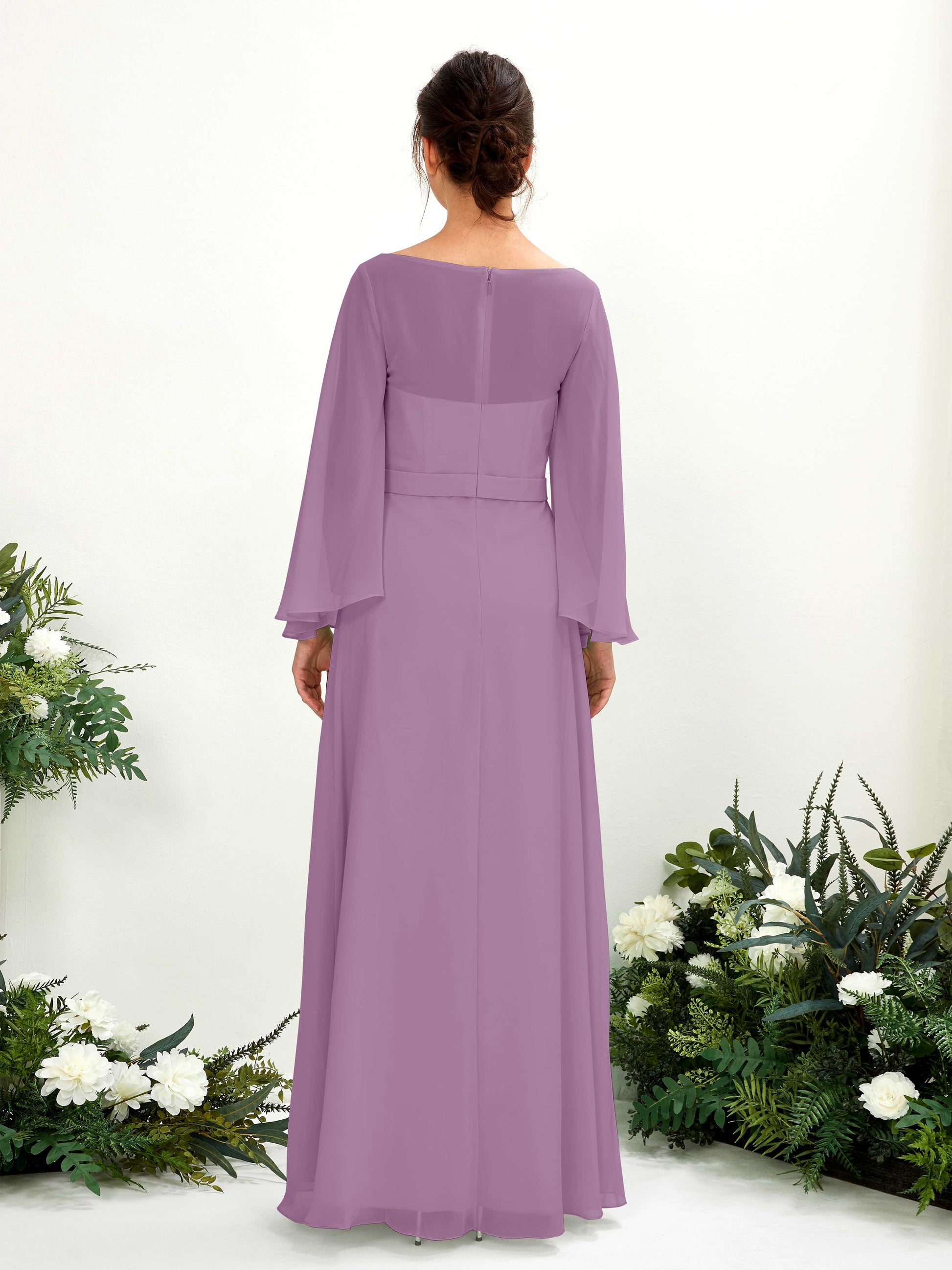 Elie Orchid Mist Long Sleeve Maxi Dress