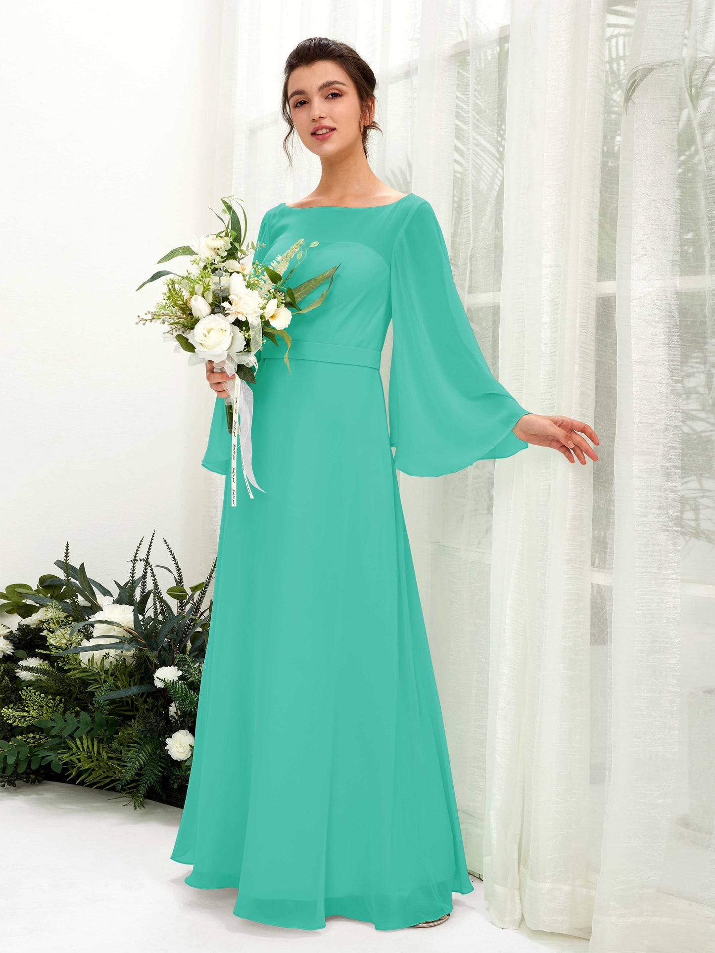 Elie Tiffany Long Sleeve Maxi Dress