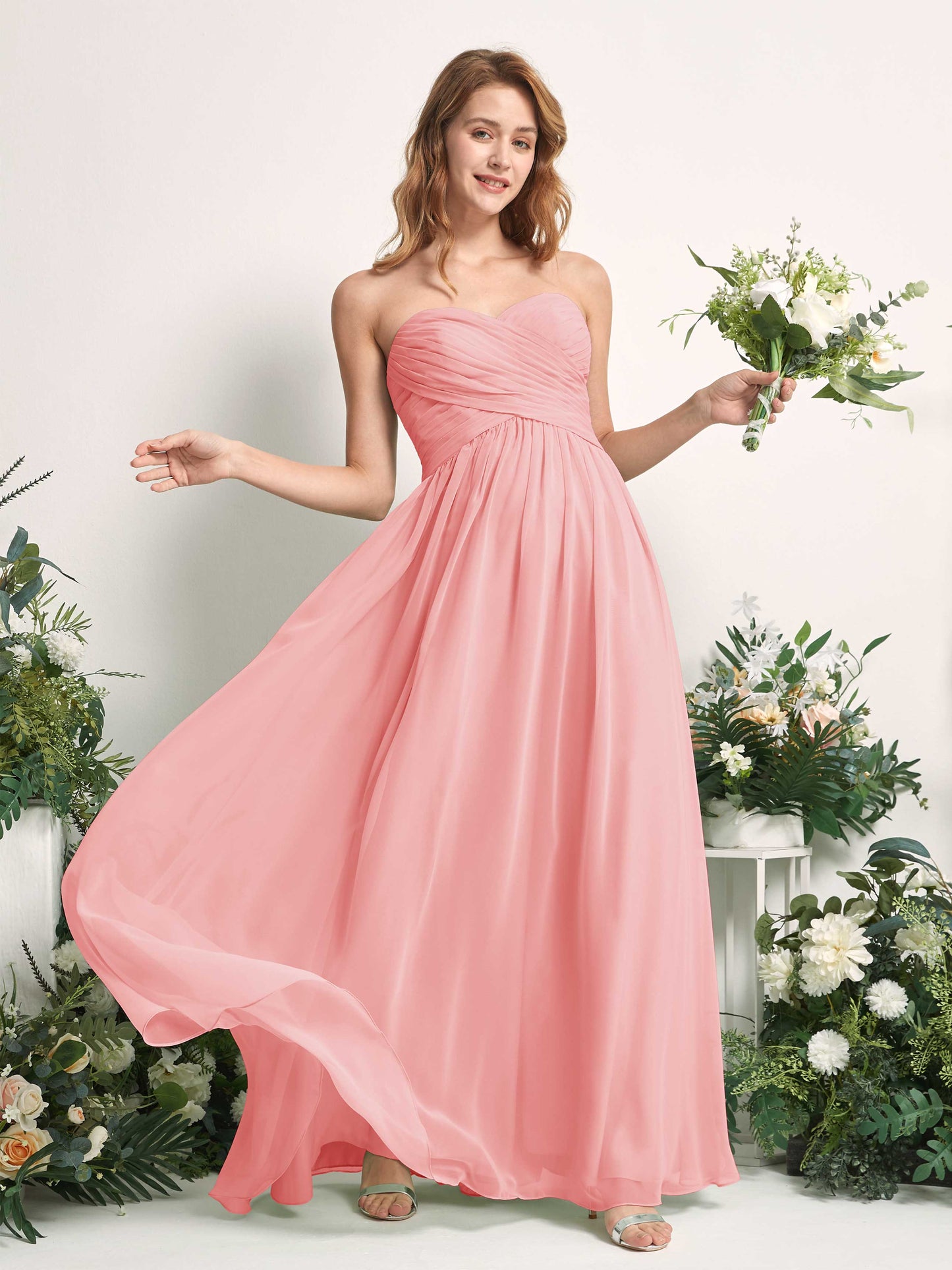 Elma Ballet Pink Sleeveless Maxi Dress