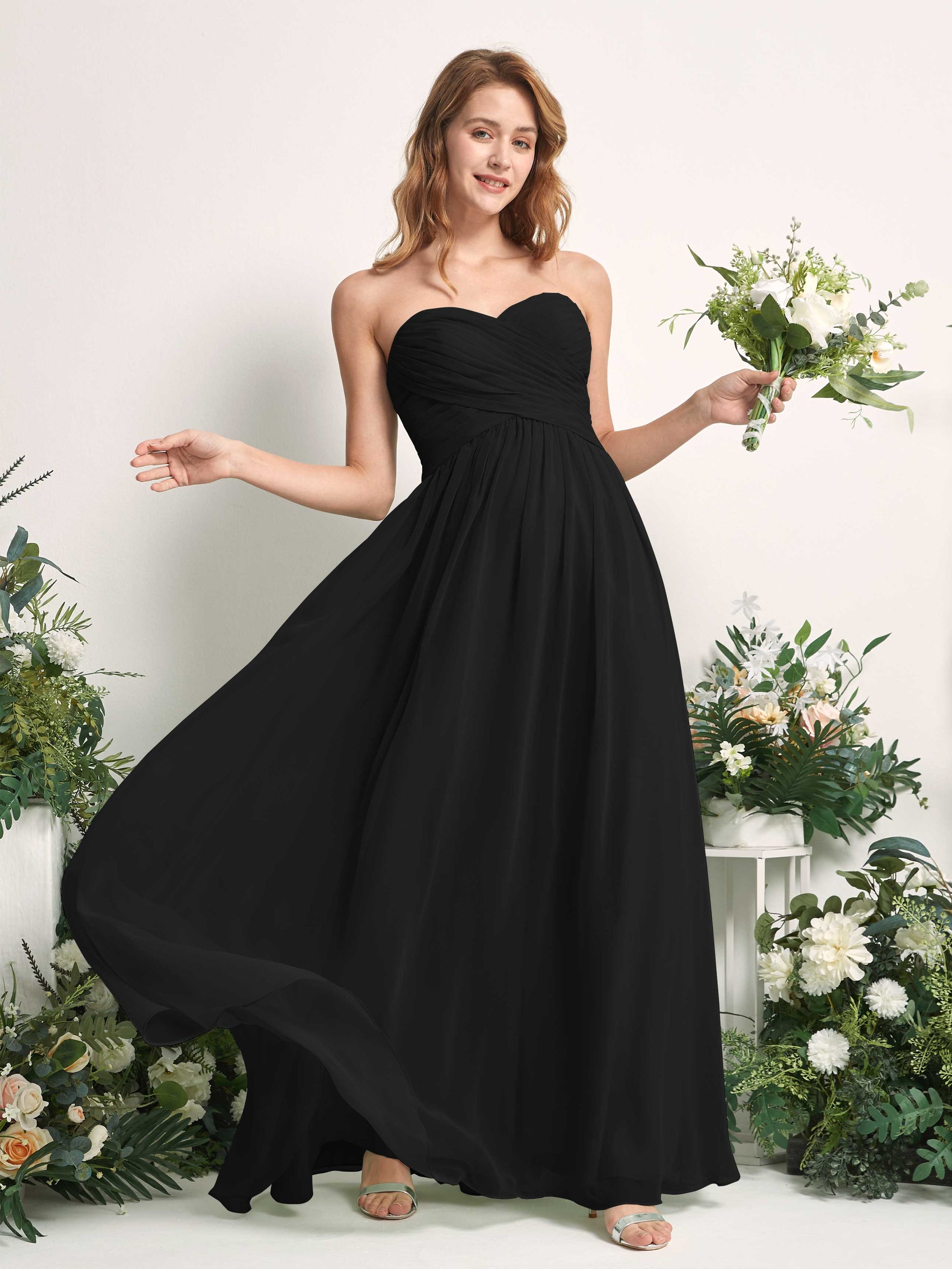 Elma Black Sleeveless Maxi Dress