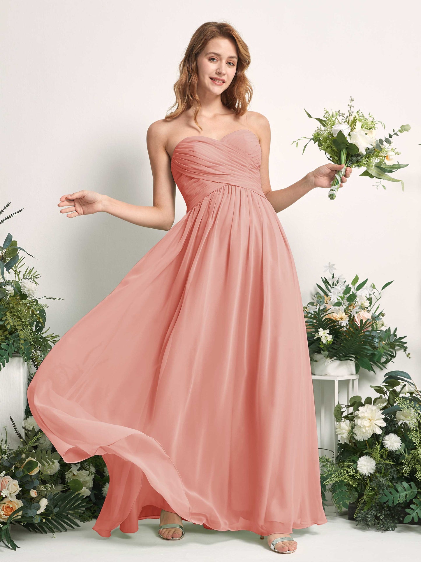 Elma Champagne Rose Sleeveless Maxi Dress