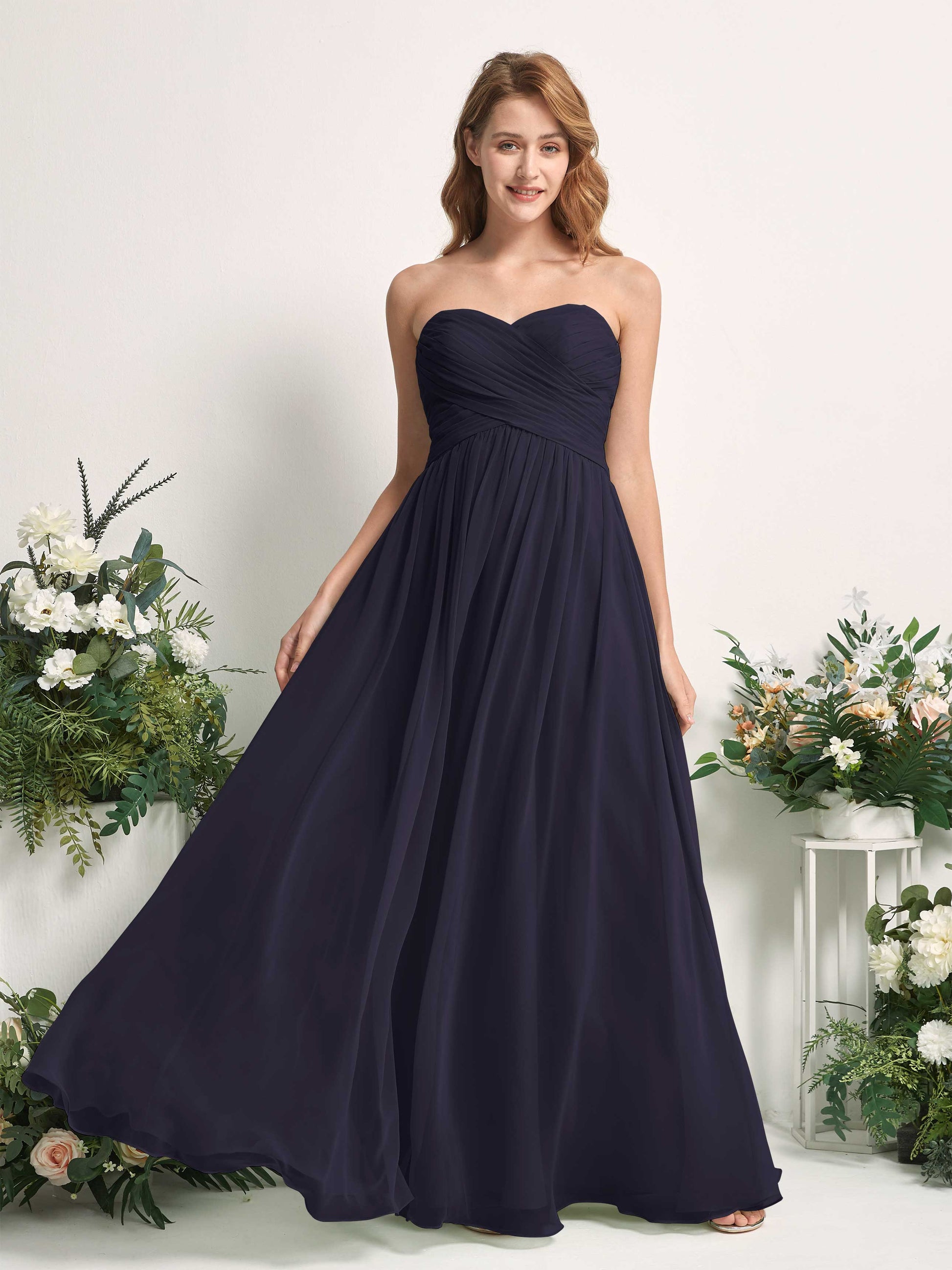 Elma Dark Navy Sleeveless Maxi Dress