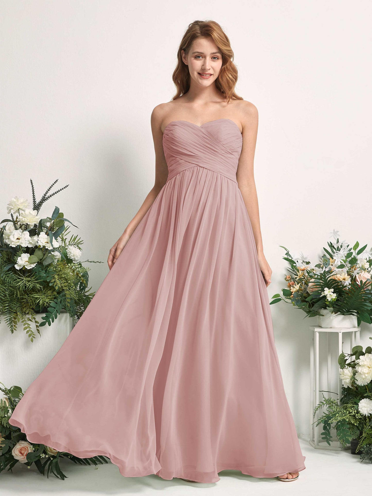 Elma Dusty Rose Sleeveless Maxi Dress