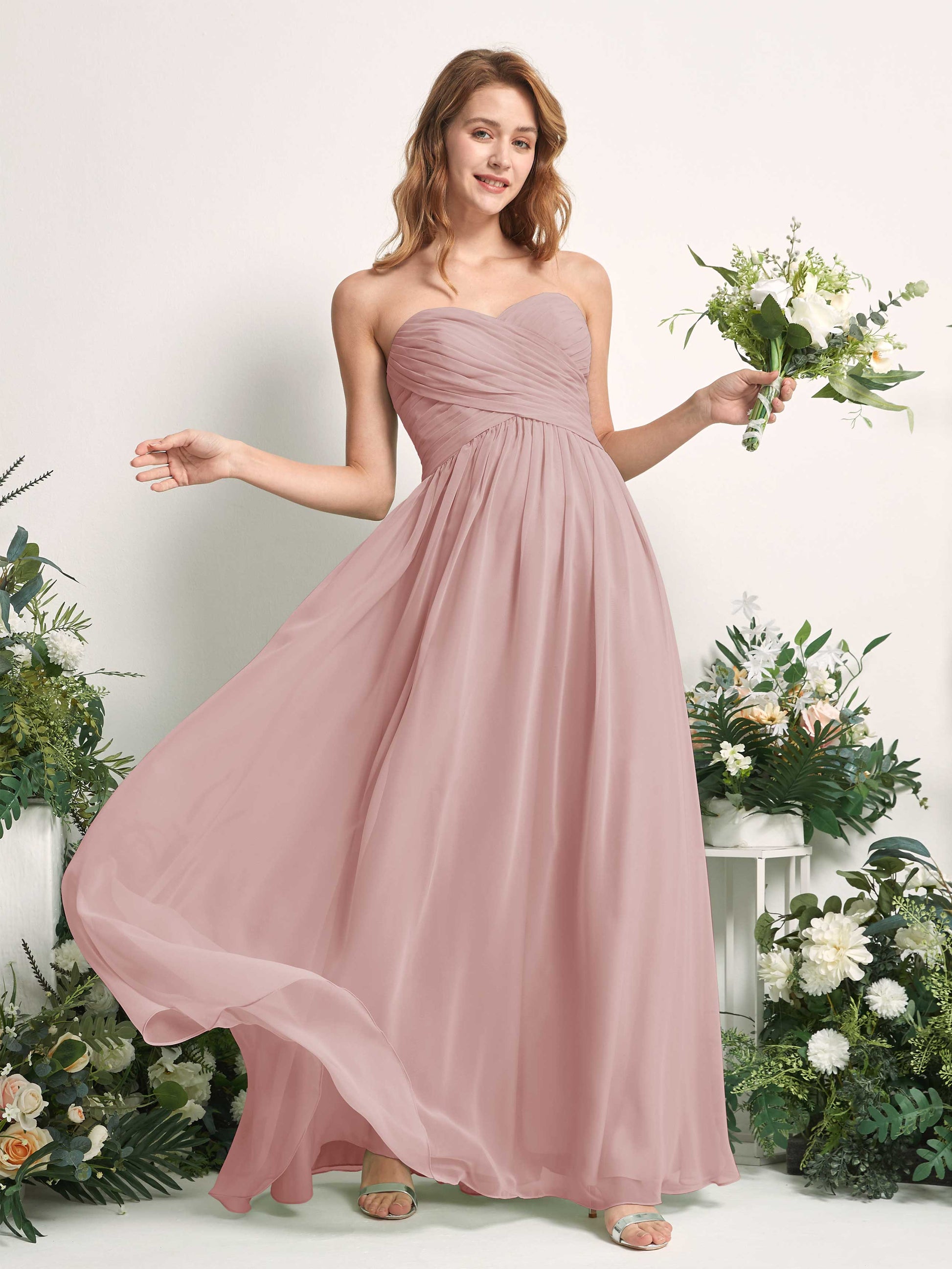 Elma Dusty Rose Sleeveless Maxi Dress