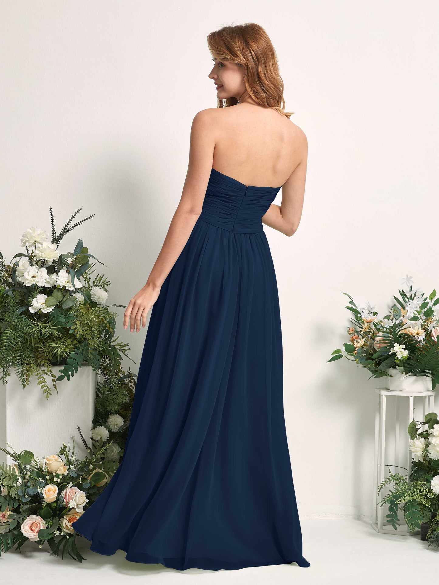 Elma Navy Sleeveless Maxi Dress