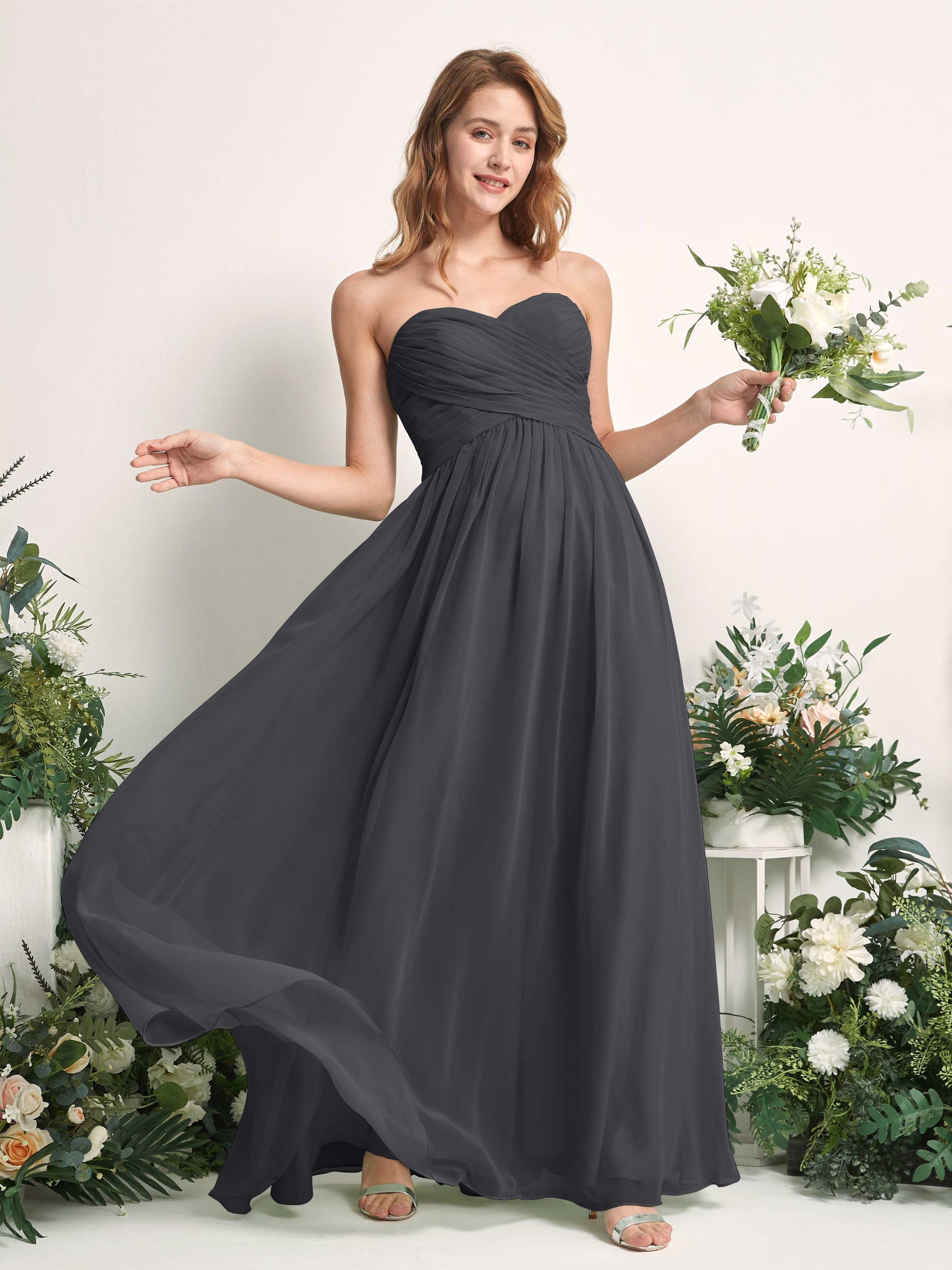 Elma Pewter Sleeveless Maxi Dress