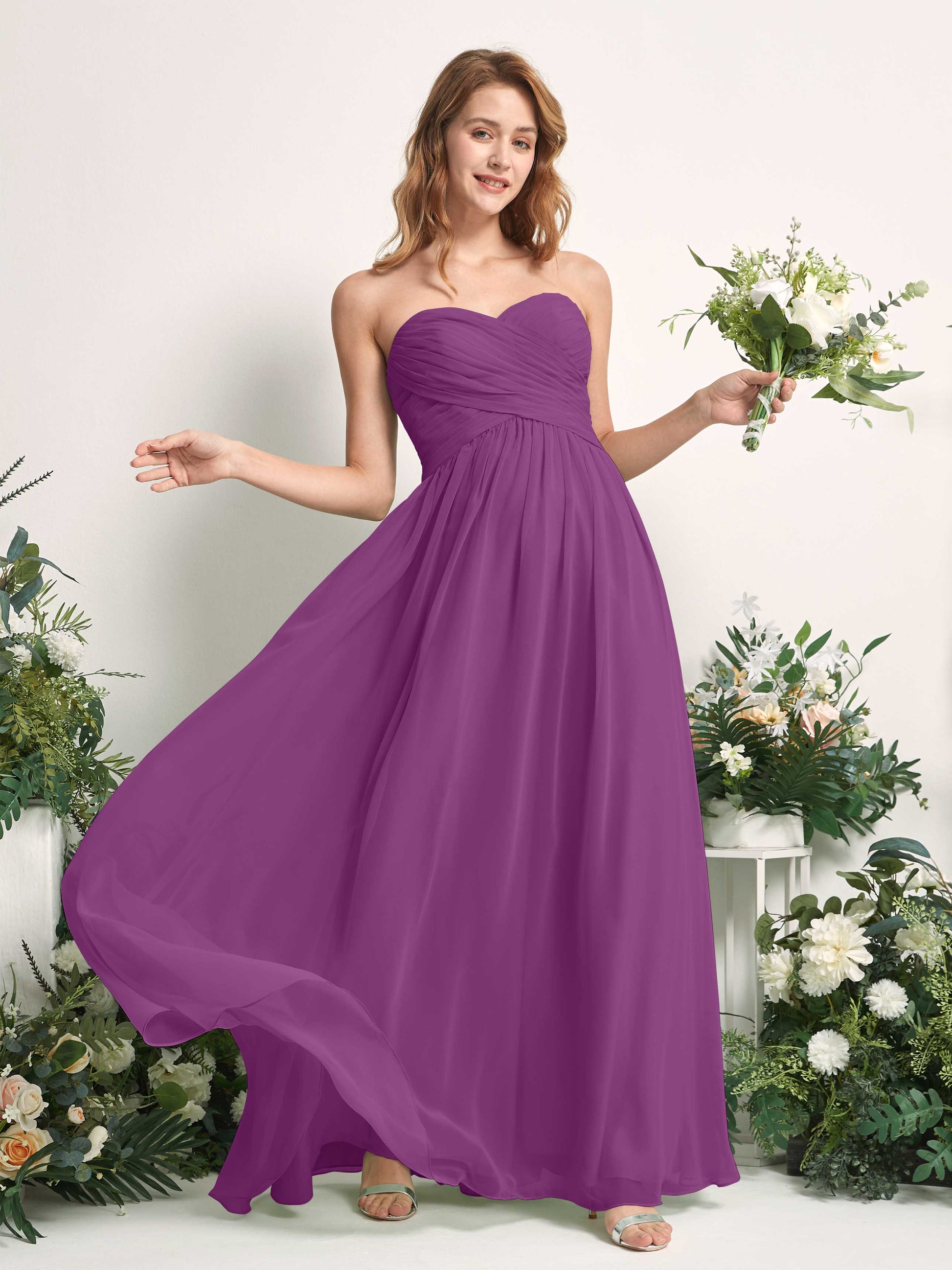 Elma Purple Sleeveless Maxi Dress