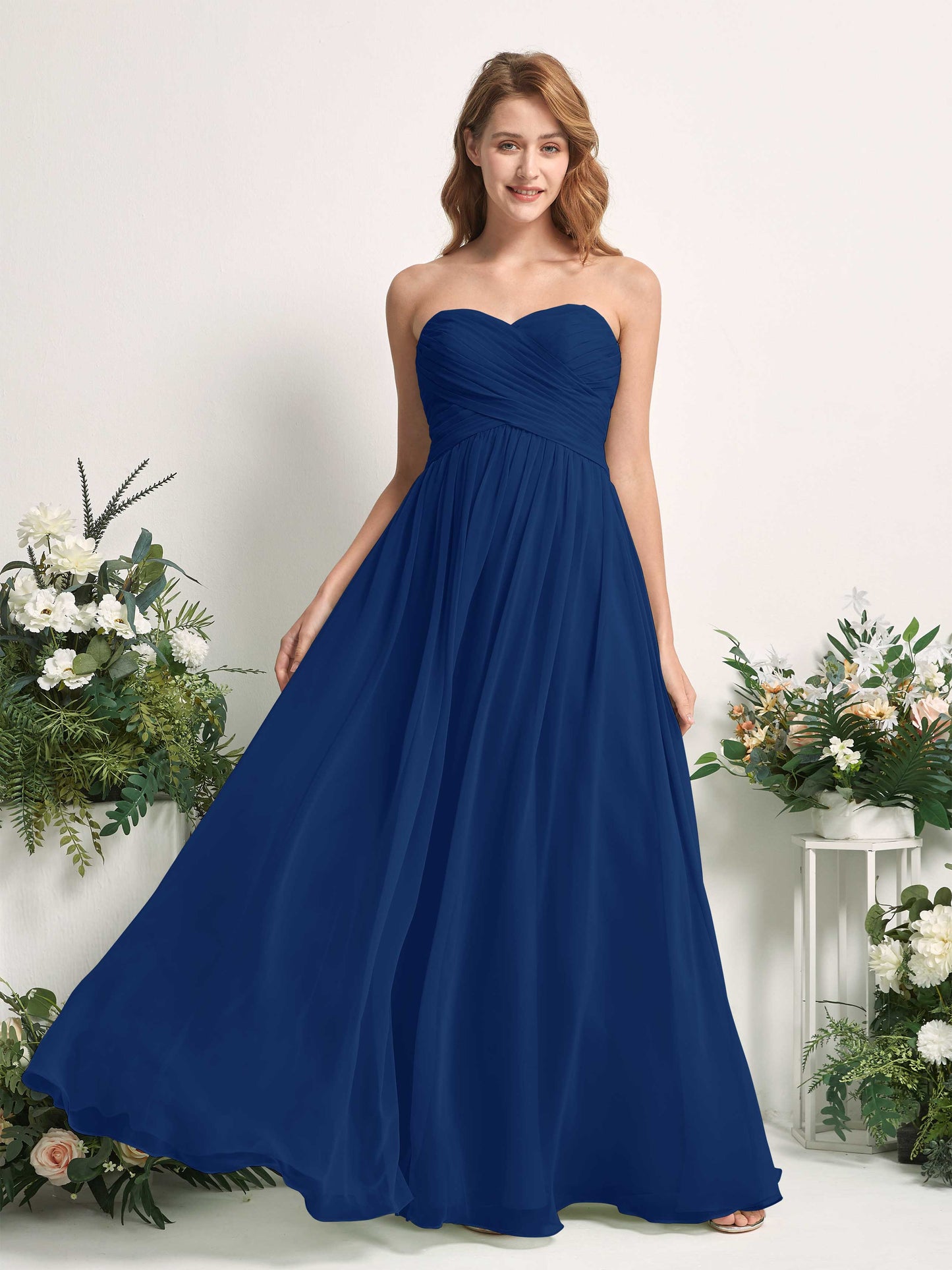 Elma Royal Blue Sleeveless Maxi Dress