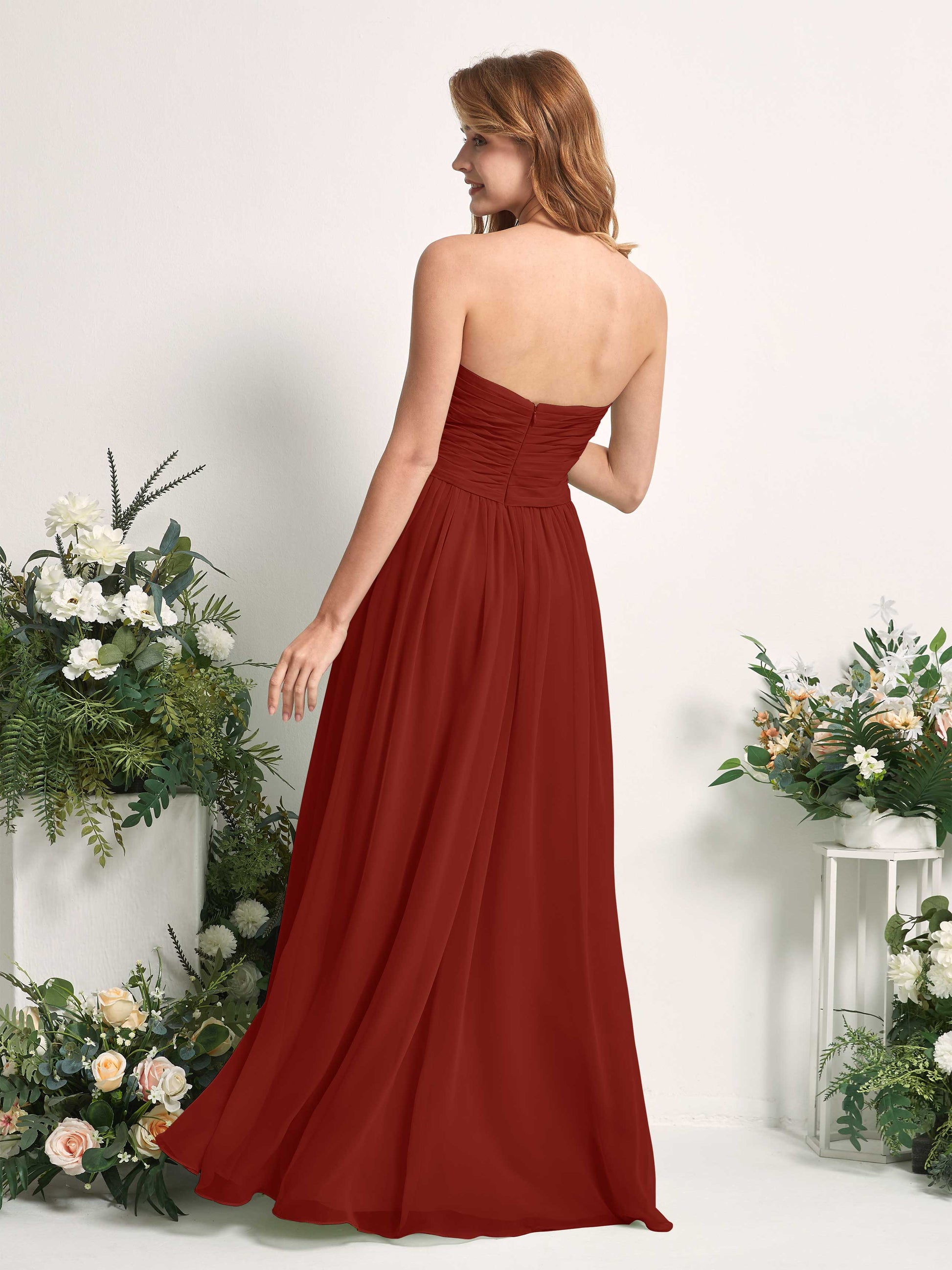 Elma Rust Sleeveless Maxi Dress