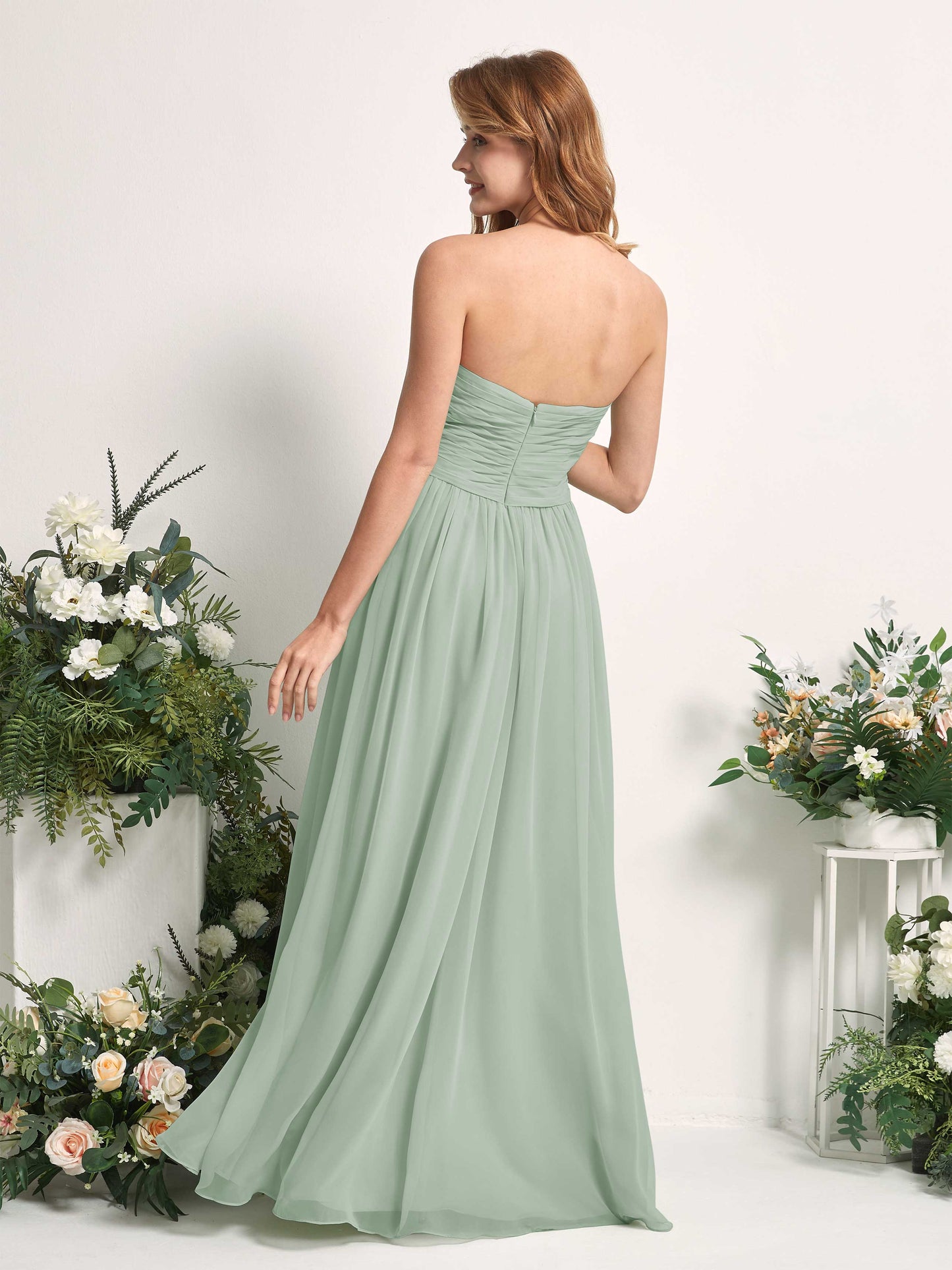 Elma Sage Green Sleeveless Maxi Dress