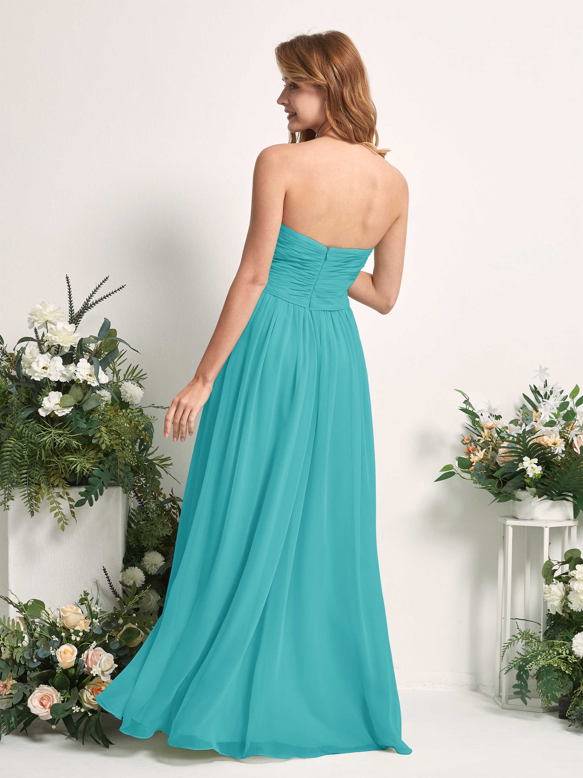 Elma Turquoise Sleeveless Maxi Dress