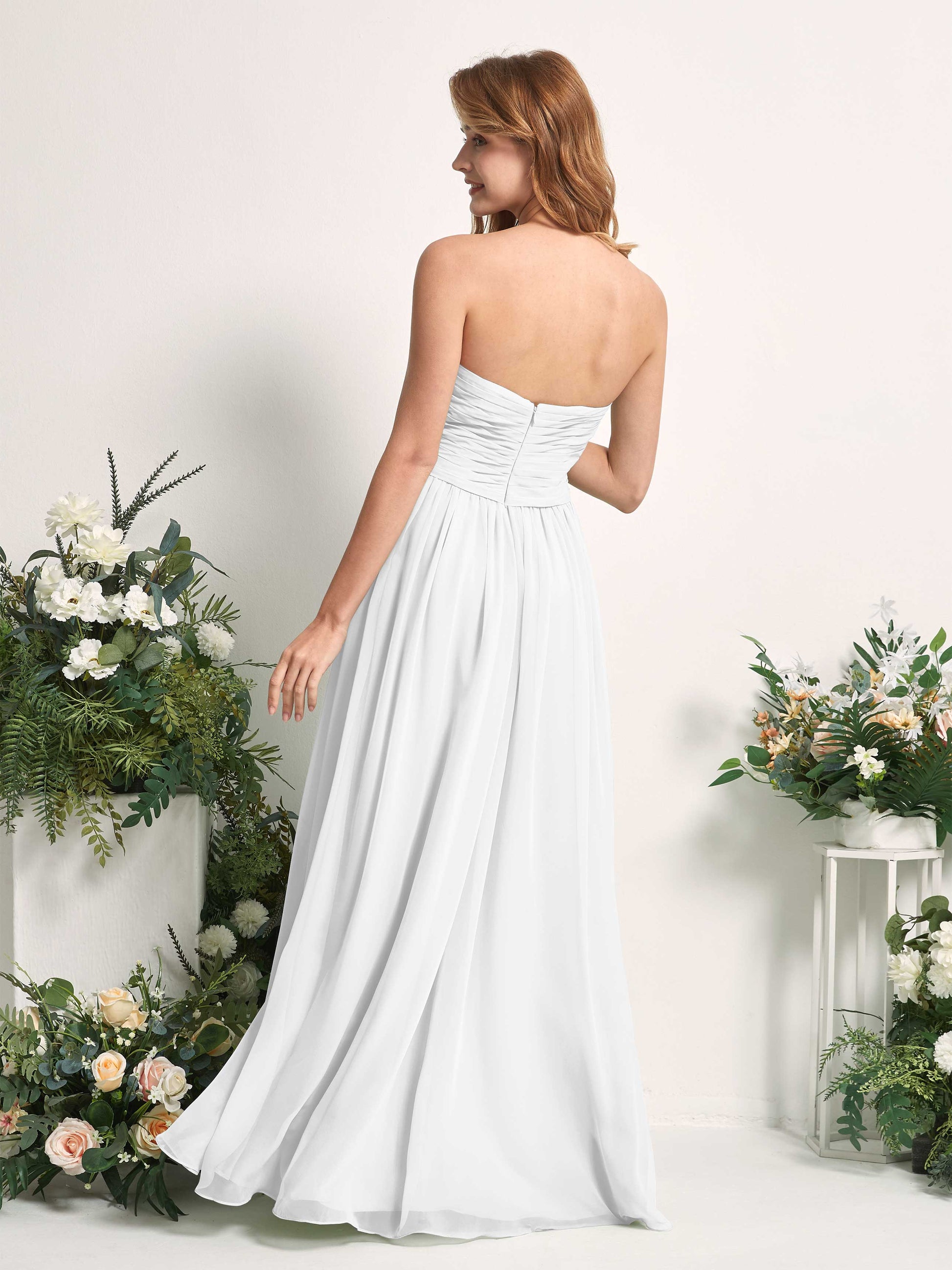 Elma White Sleeveless Maxi Dress