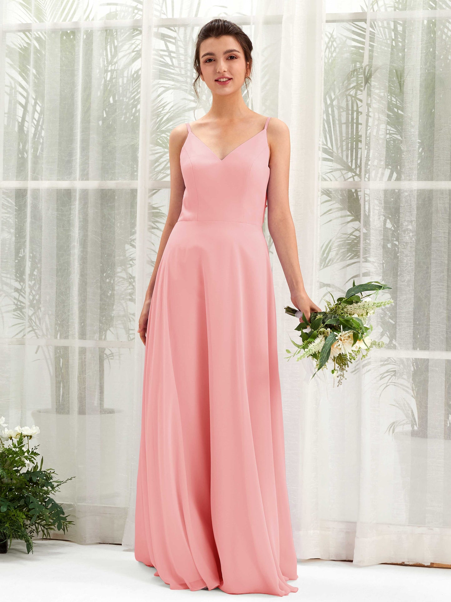 Elsa Ballet Pink Sleeveless Maxi Dress