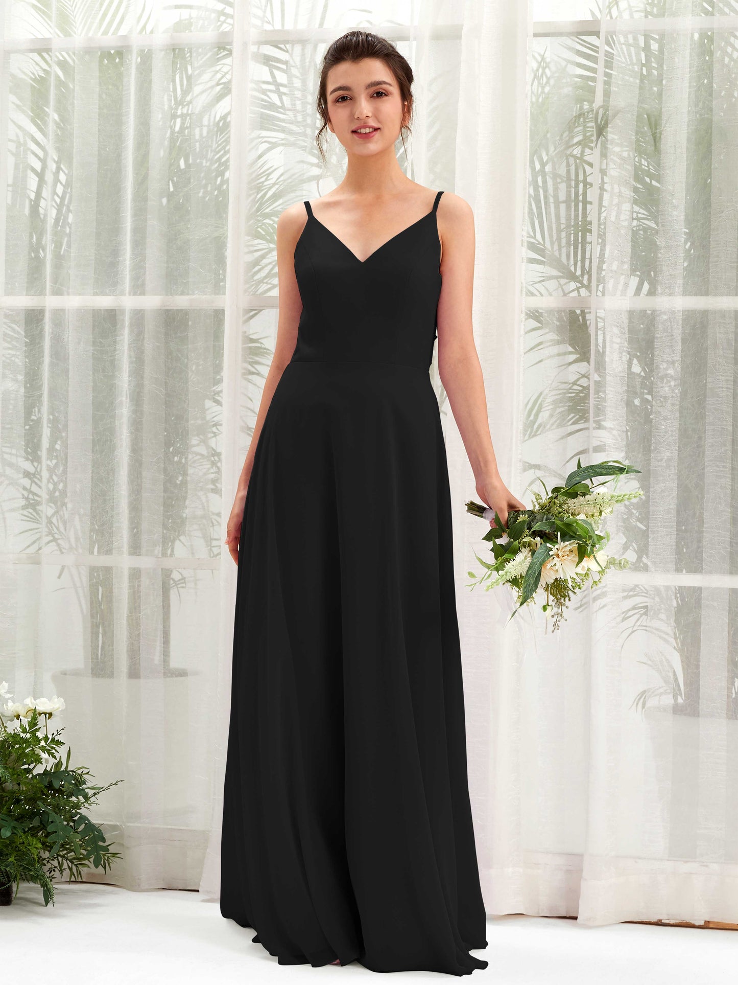 Elsa Black Sleeveless Maxi Dress