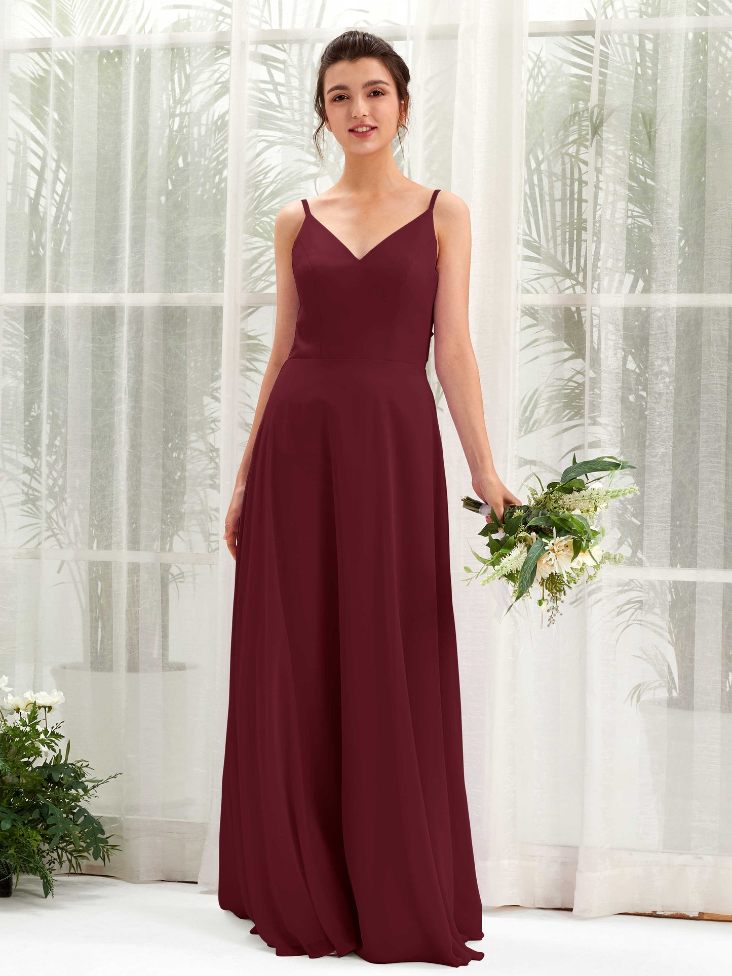 Elsa Burgundy Sleeveless Maxi Dress