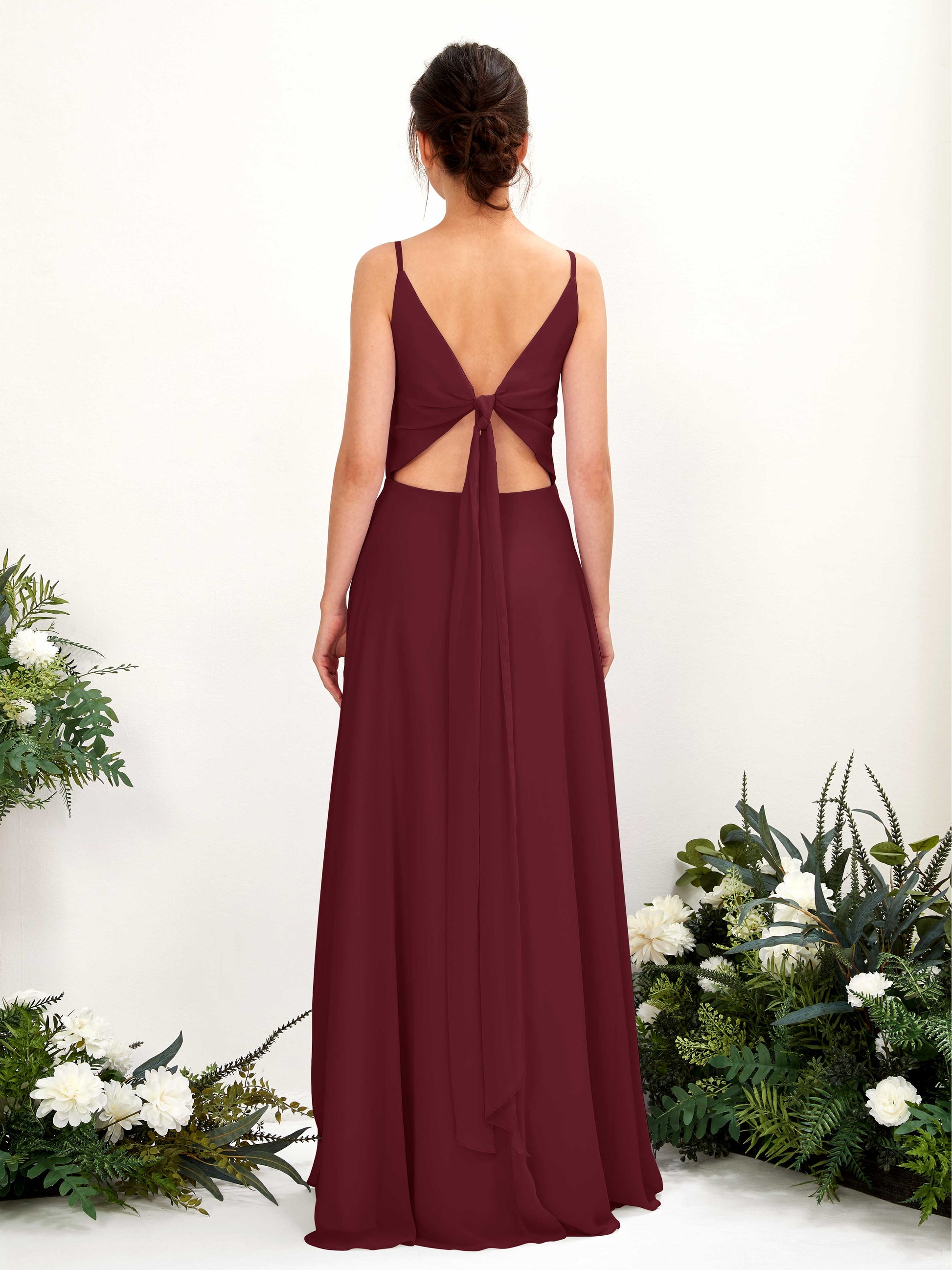 Elsa Burgundy Sleeveless Maxi Dress