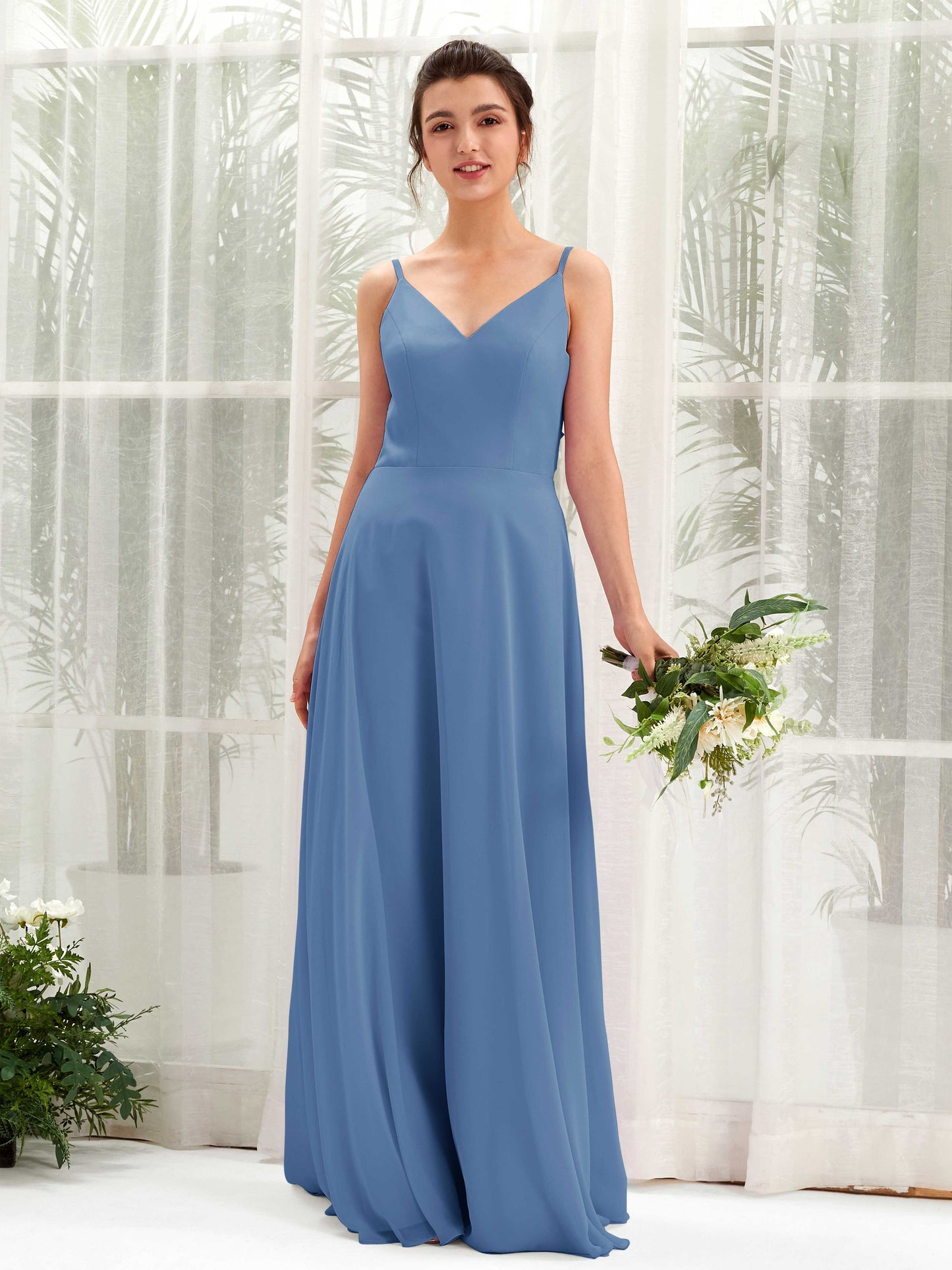 Elsa Dusty Blue Sleeveless Maxi Dress