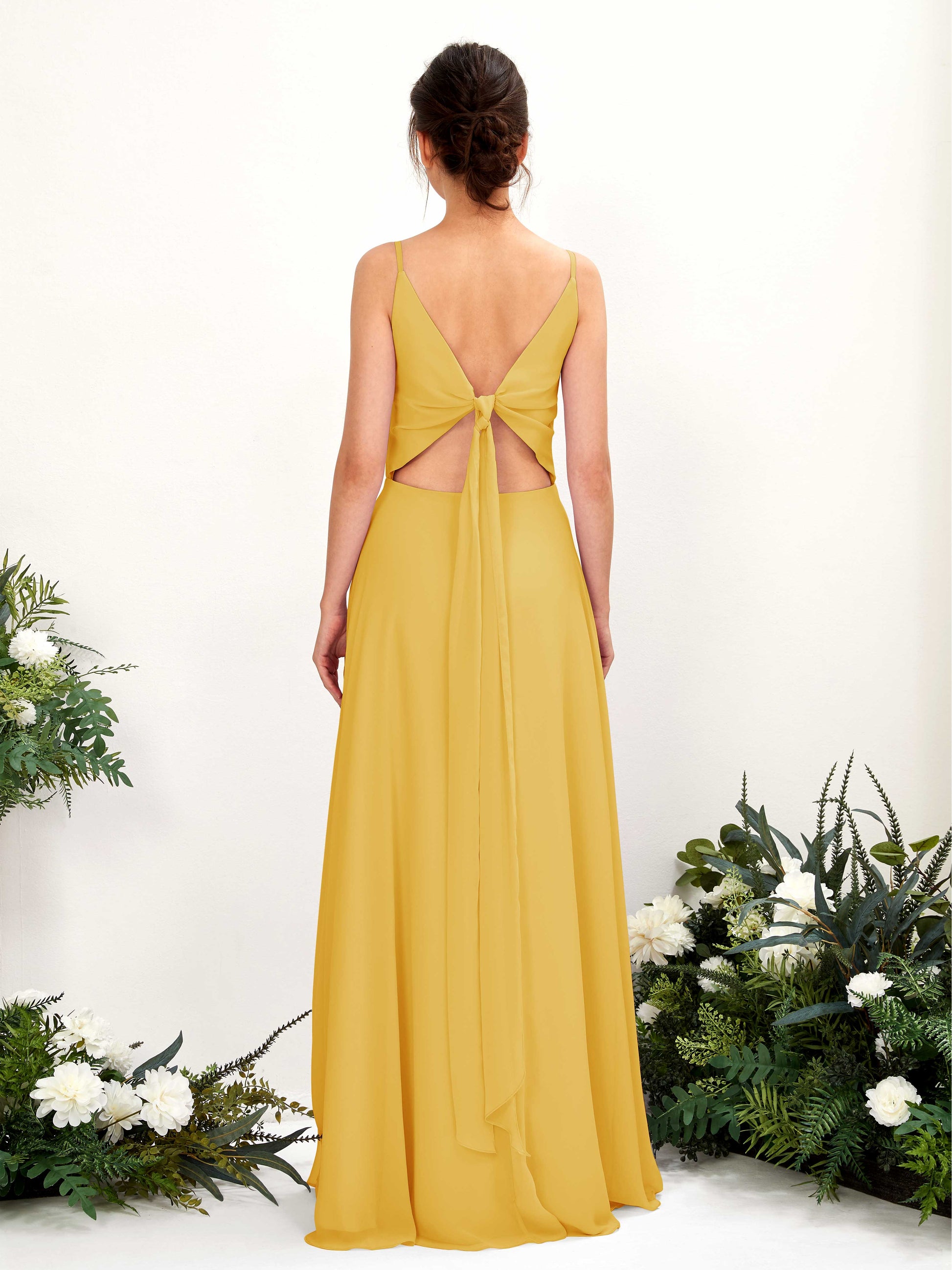 Elsa Mustard Yellow Sleeveless Maxi Dress