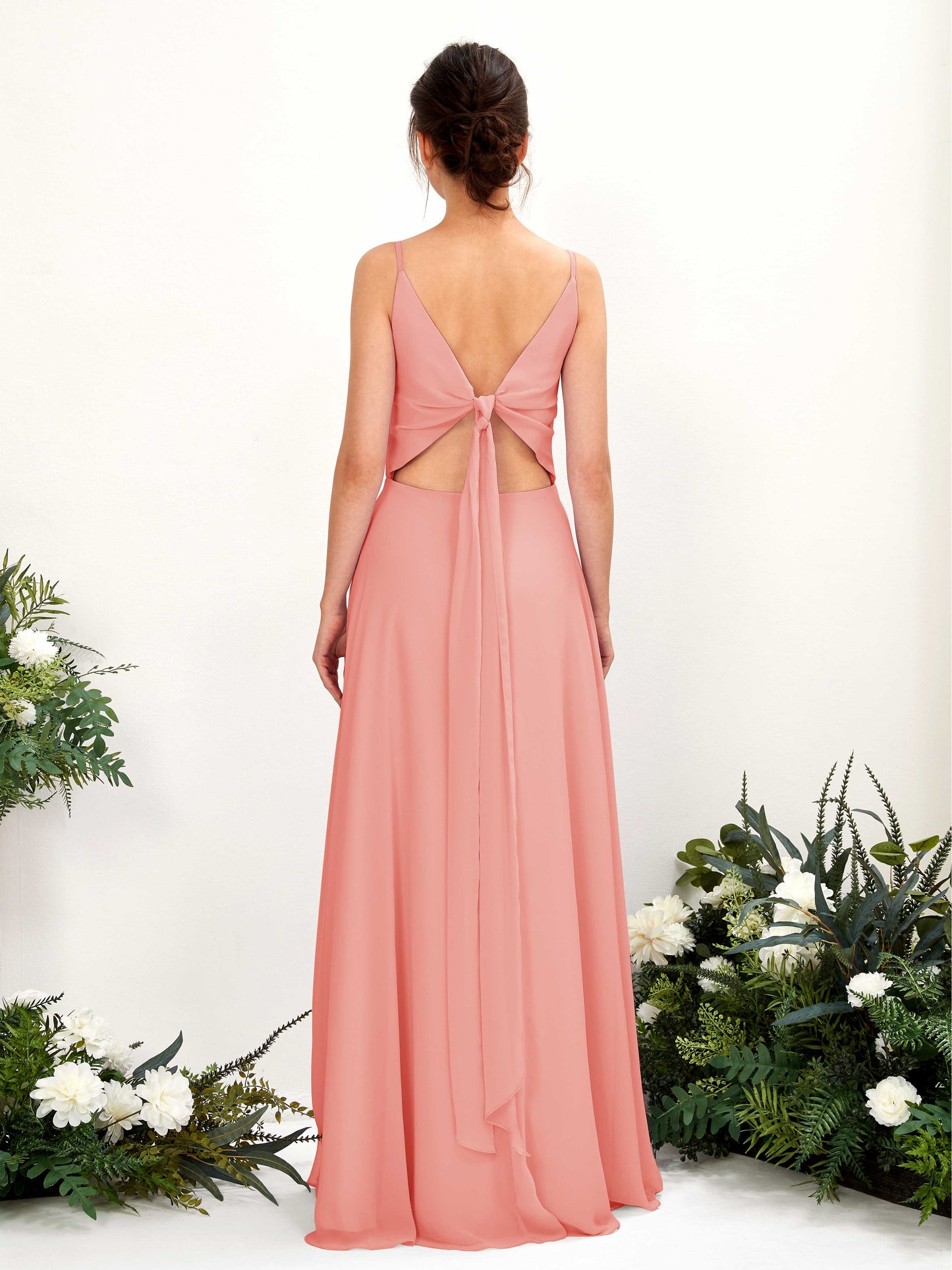 Elsa Peach Pink Sleeveless Maxi Dress