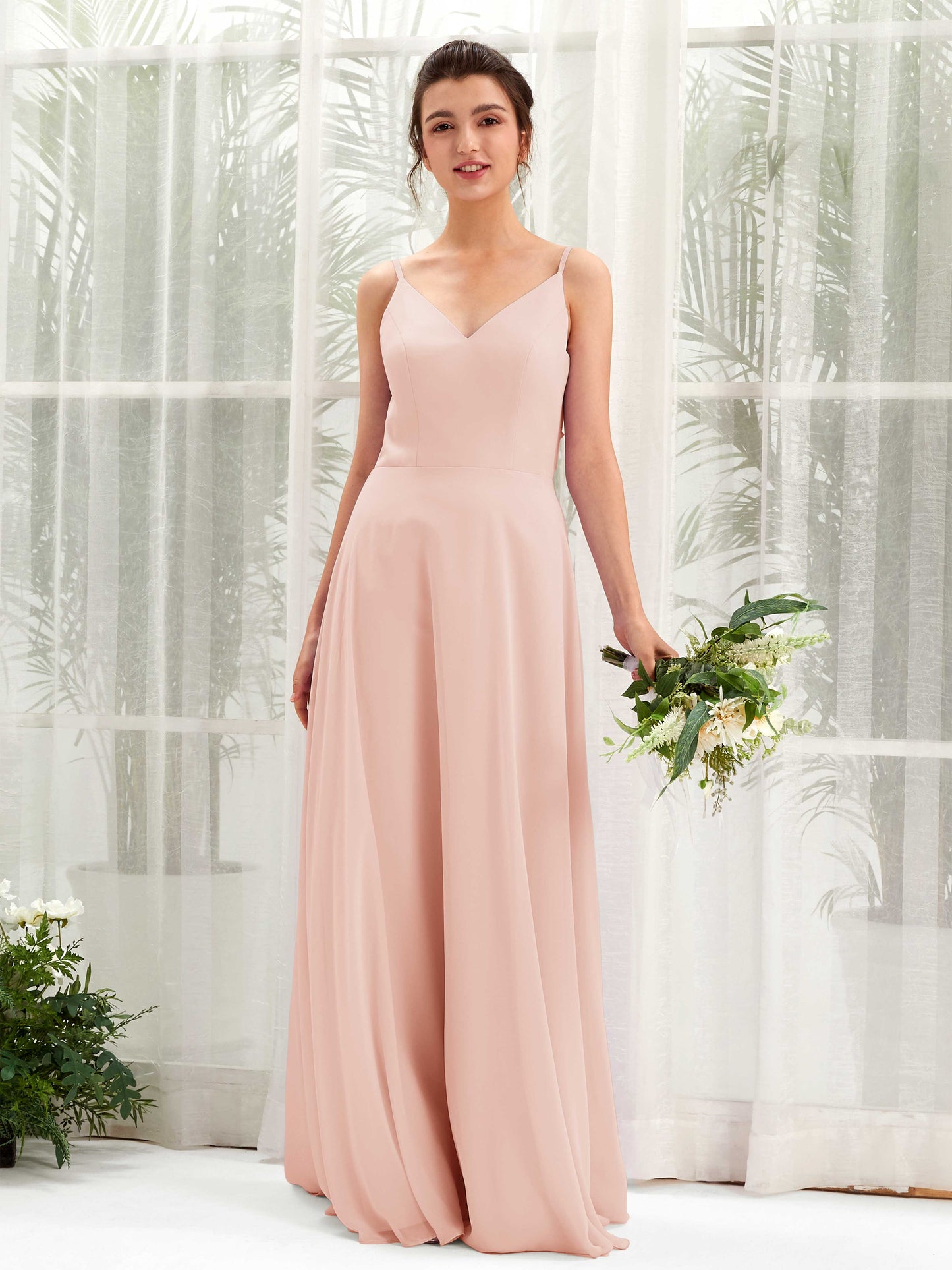 Elsa Pearl Pink Sleeveless Maxi Dress