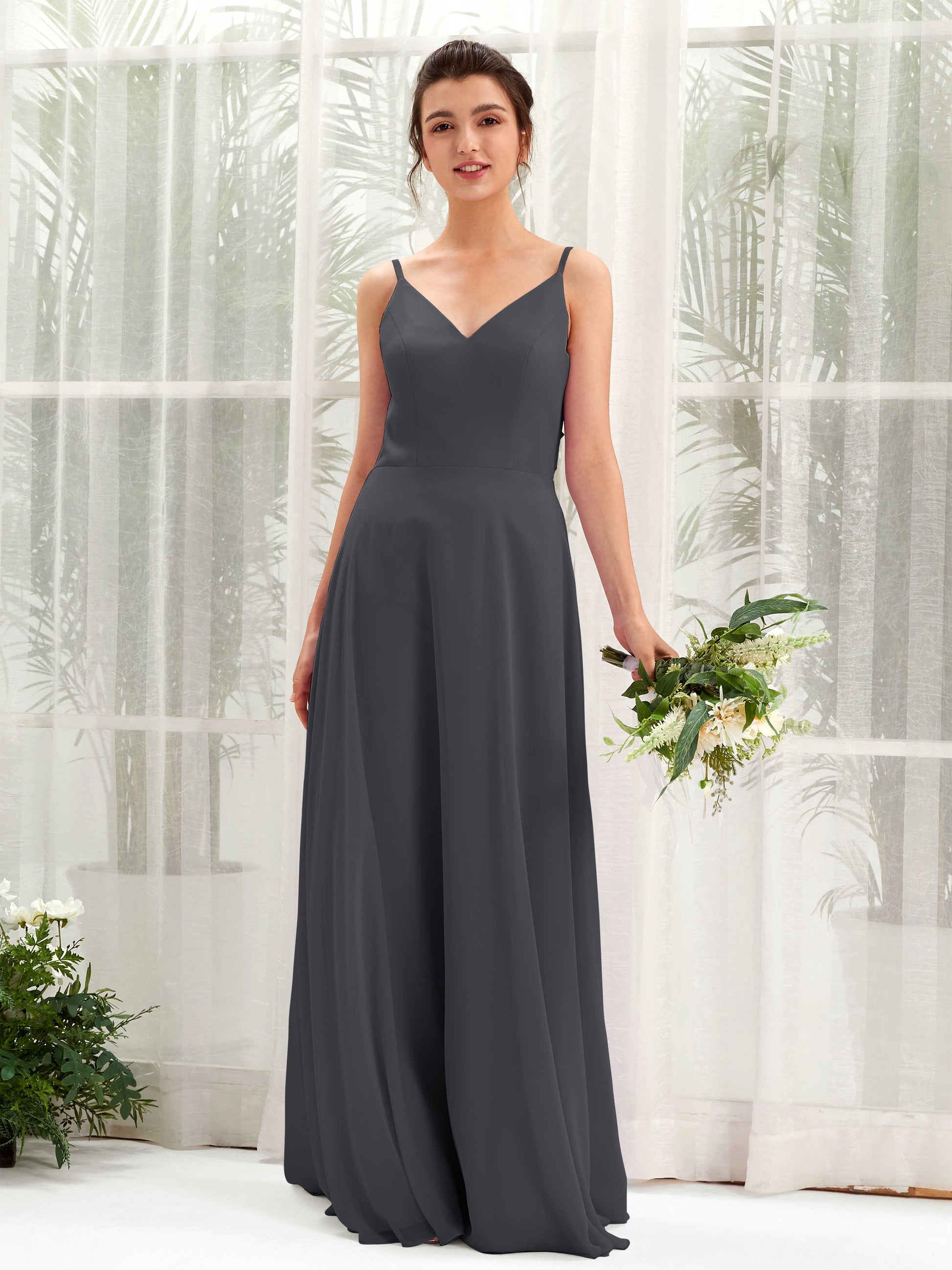 Elsa Pewter Sleeveless Maxi Dress