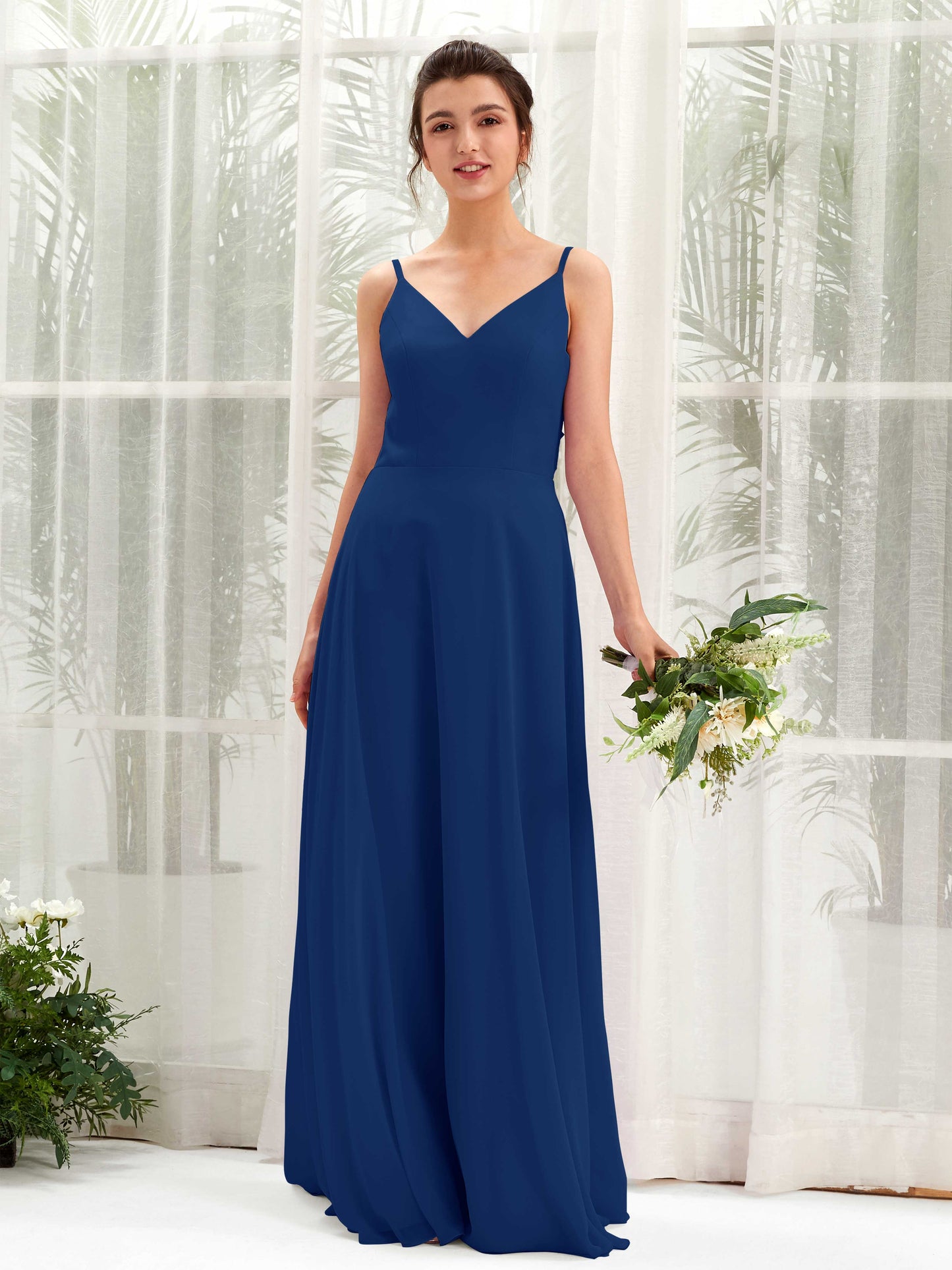 Elsa Royal Blue Sleeveless Maxi Dress