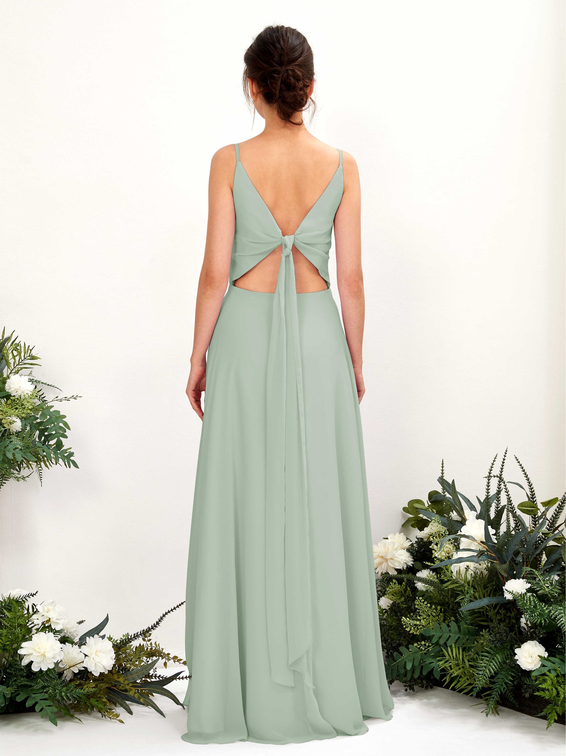 Elsa Sage Green Sleeveless Maxi Dress