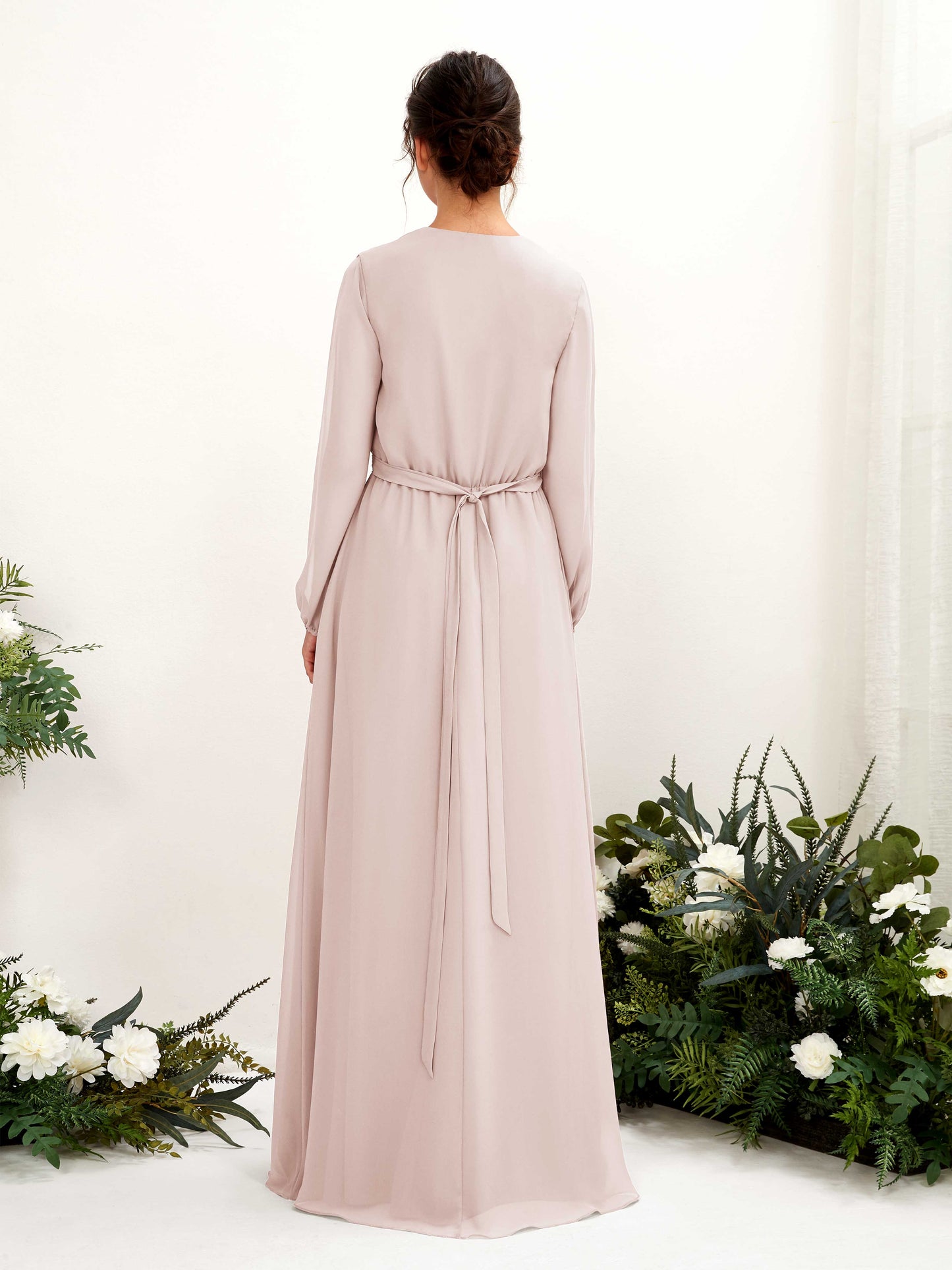 Elsie Biscotti Long Sleeve Maxi Dress