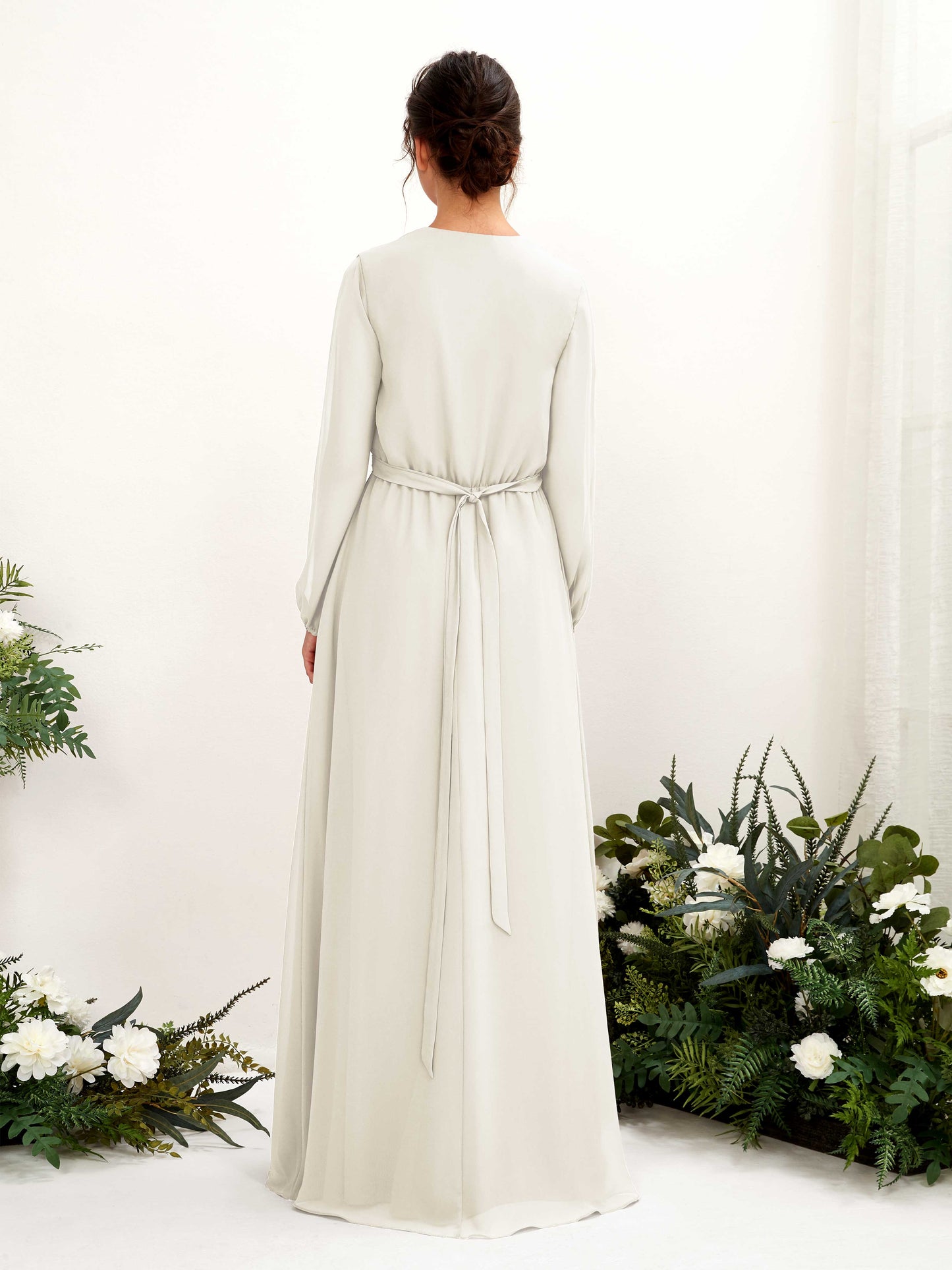 Elsie Ivory Long Sleeve Maxi Dress