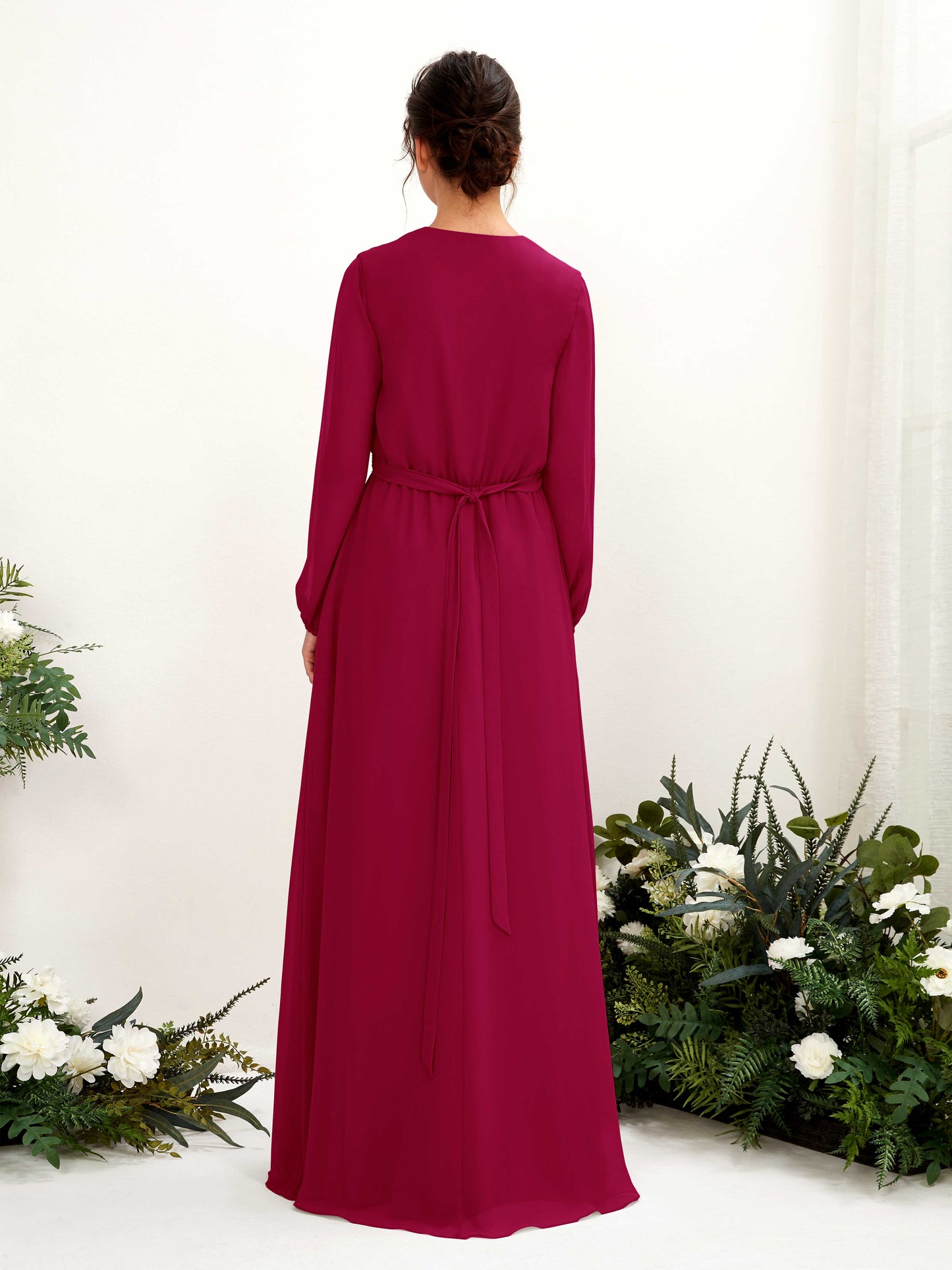 Elsie Jester Red Long Sleeve Maxi Dress