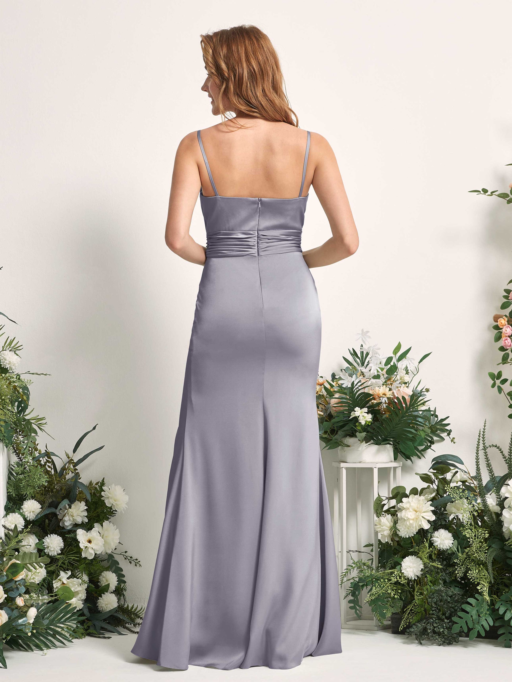 Faye Purple Haze Satin Sleeveless Maxi Dress