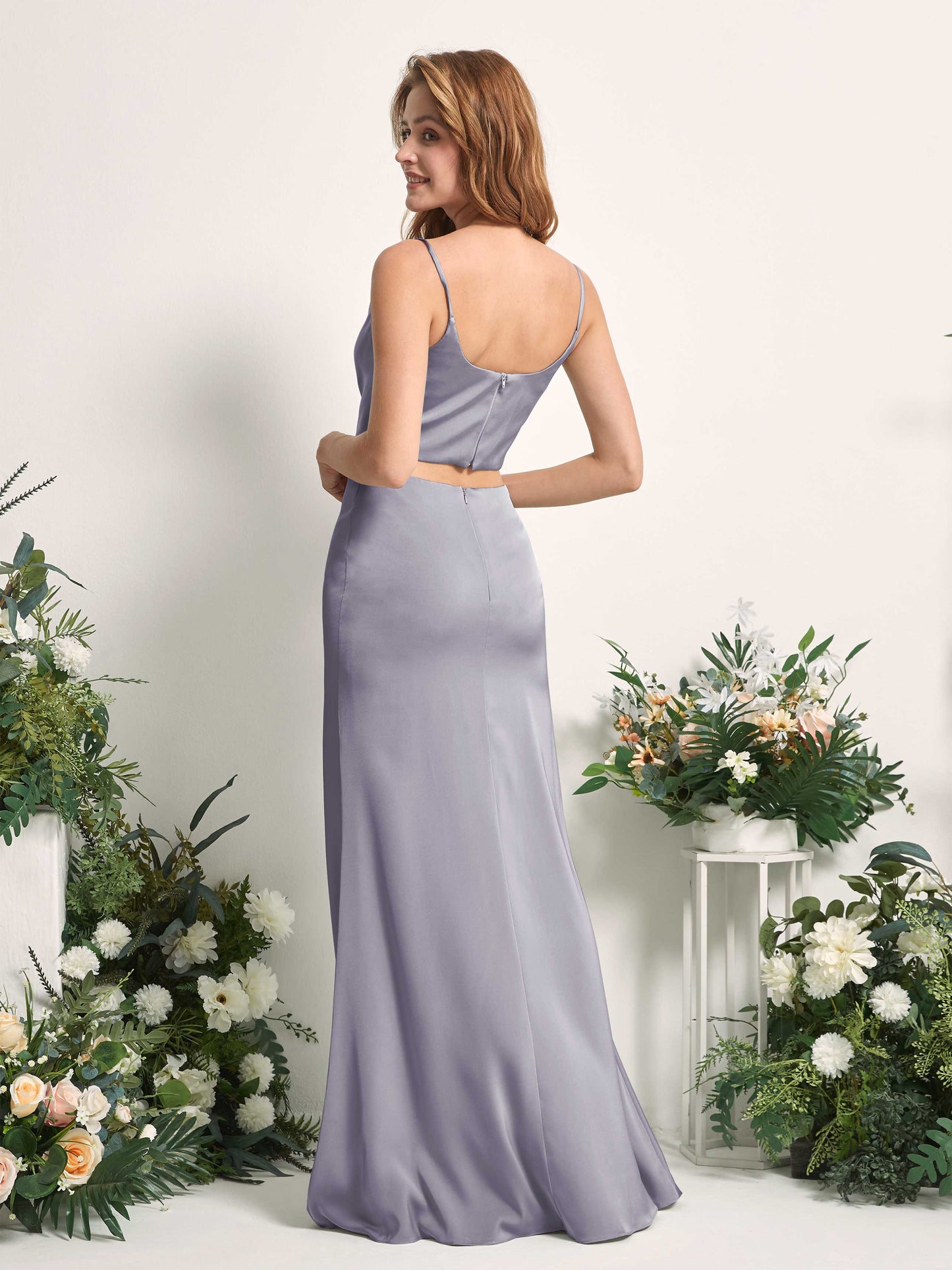 Felicity Purple Haze Satin Sleeveless Maxi Dress