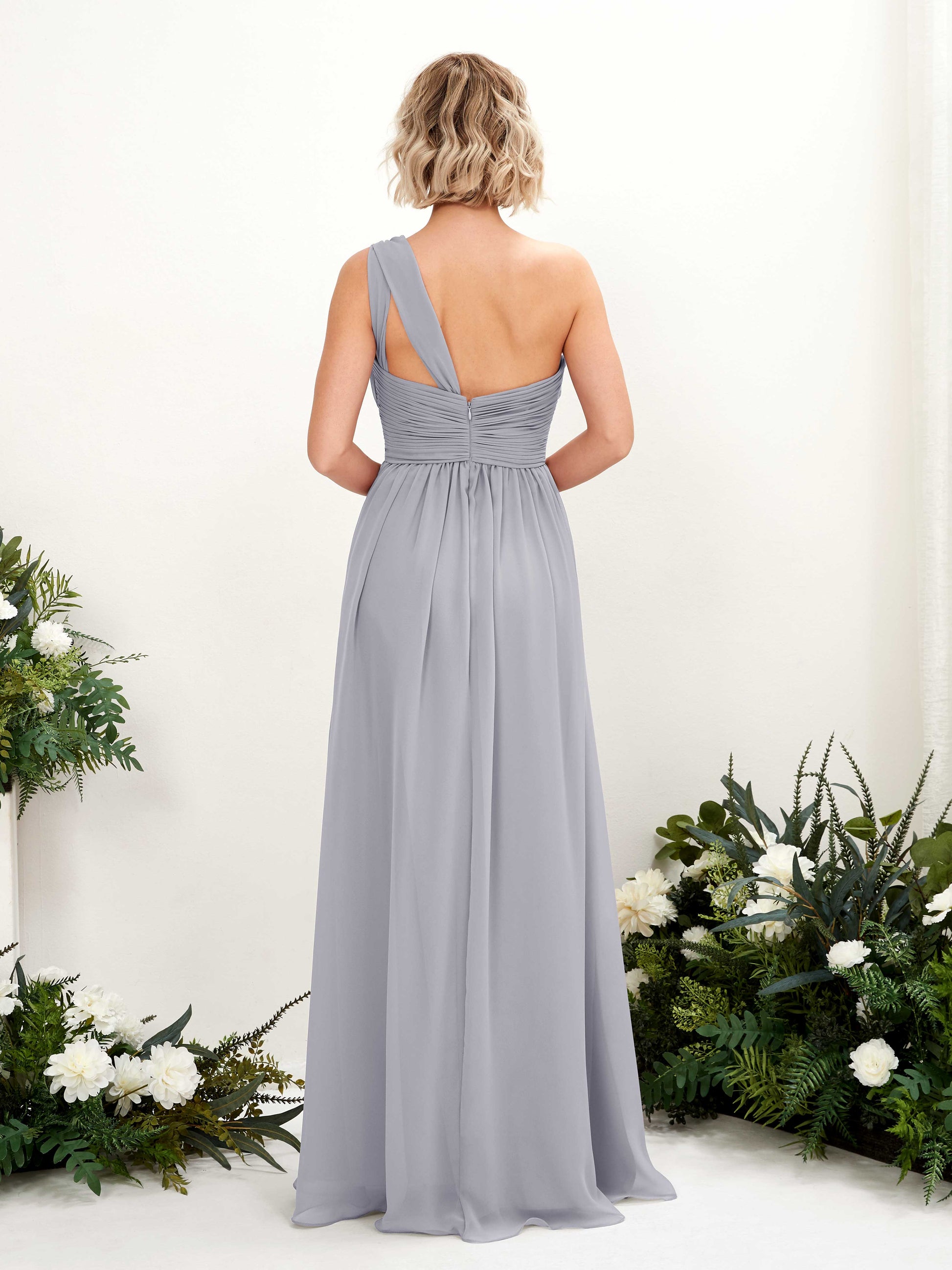 Flaze Dusty Lavender One Shoulder Maxi Dress