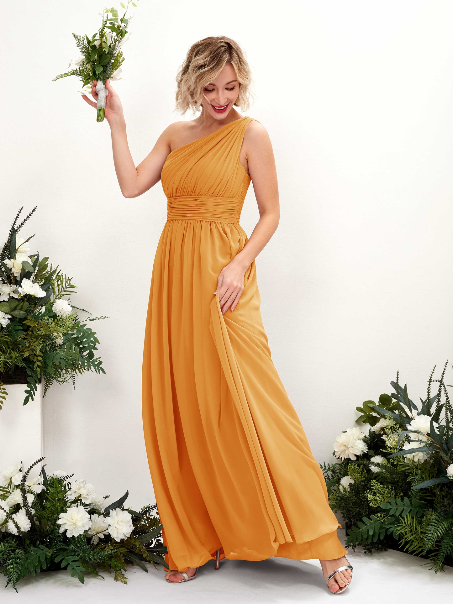 Flaze Mango One Shoulder Maxi Dress