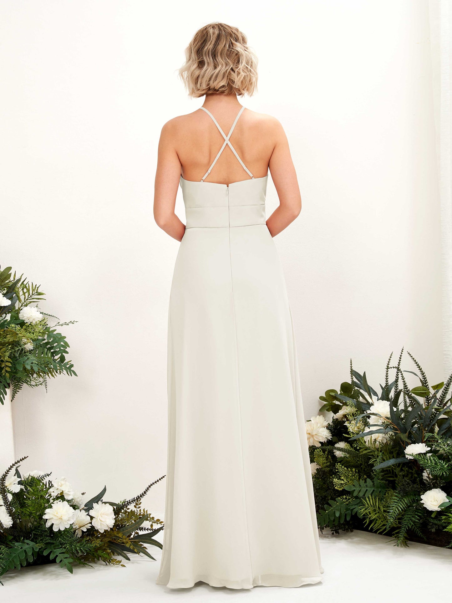 Frances Ivory Halter Maxi Dress